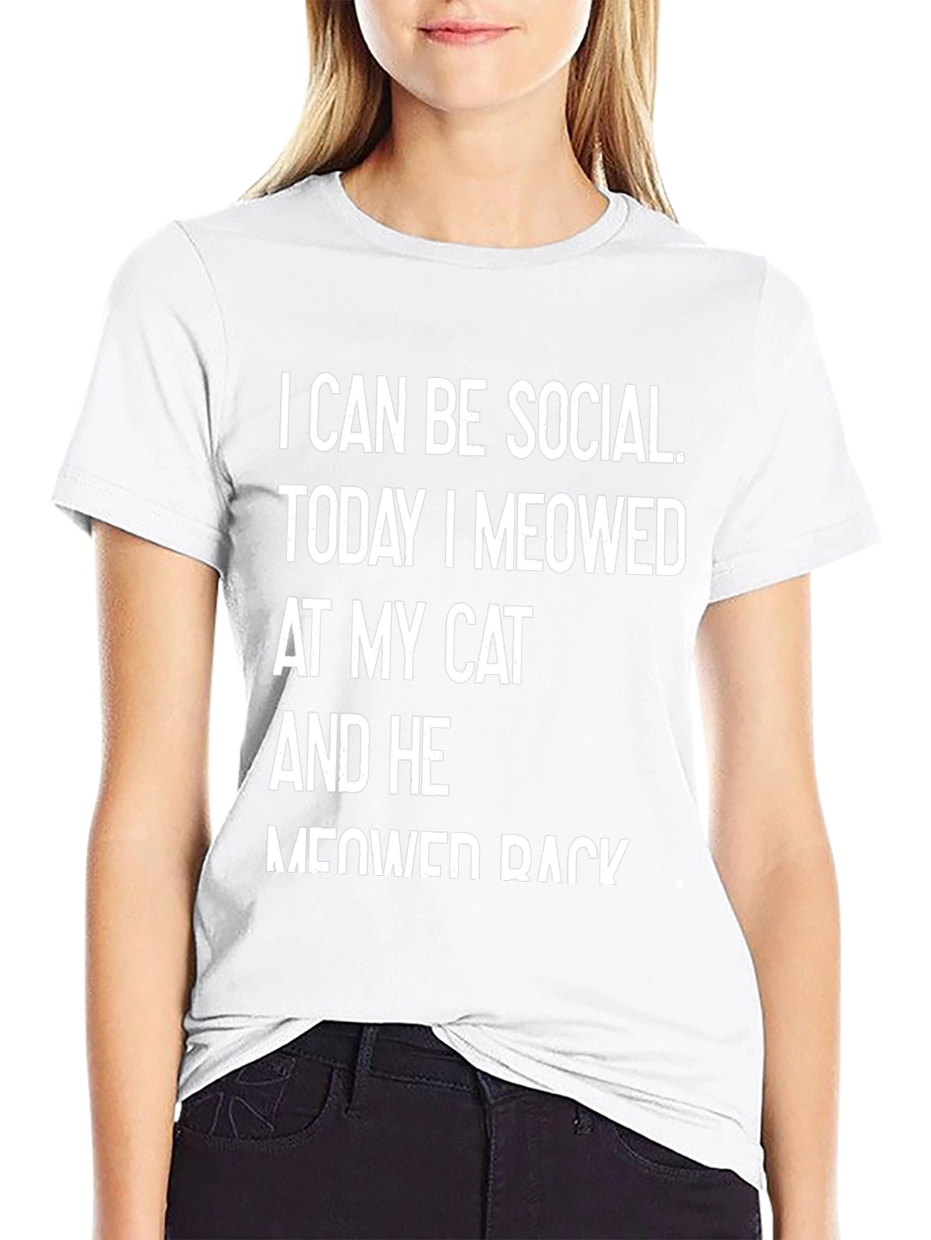 Funny Cat Lover T-Shirt - I Can Be Social