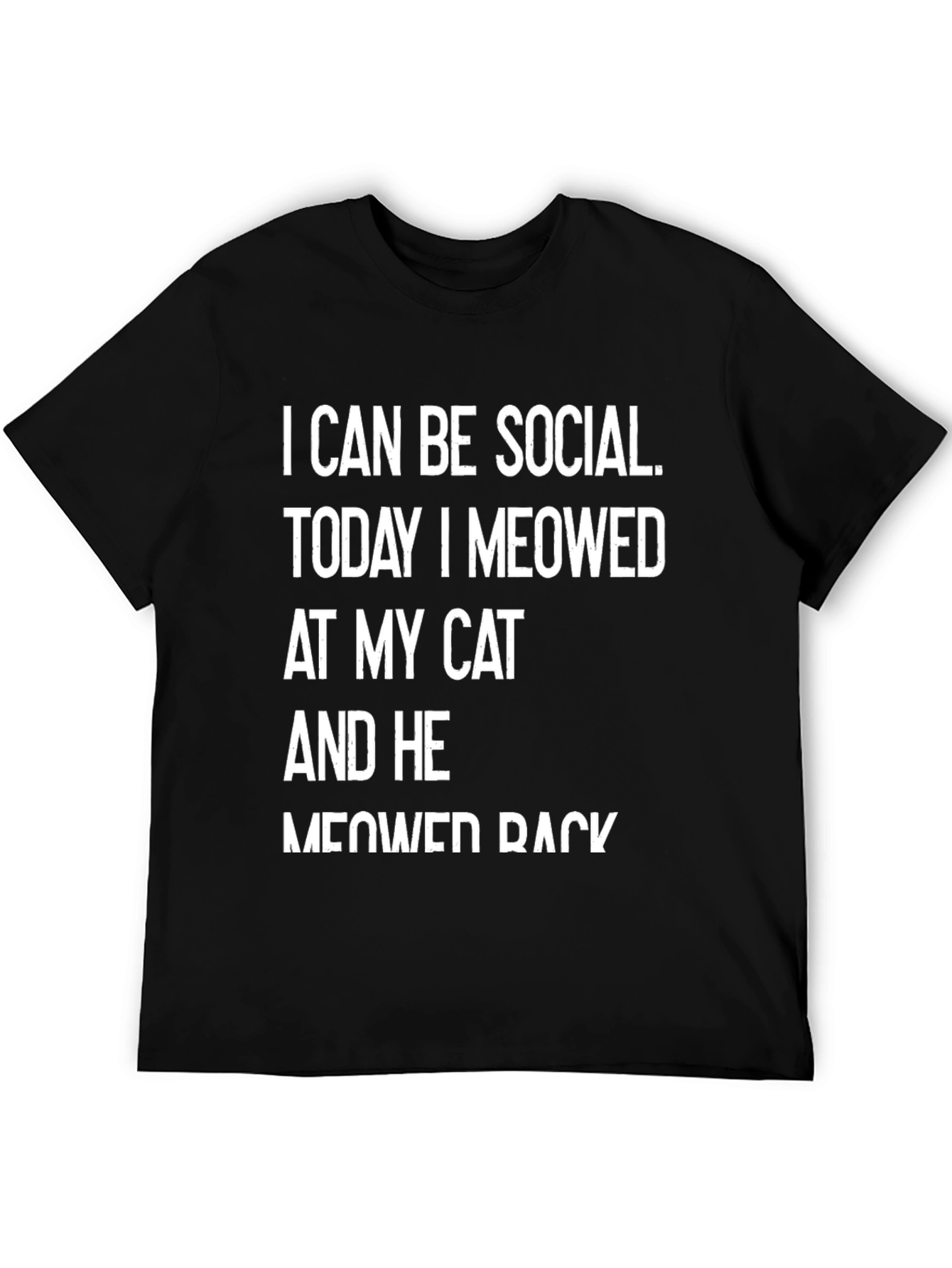 Funny Cat Lover T-Shirt - I Can Be Social