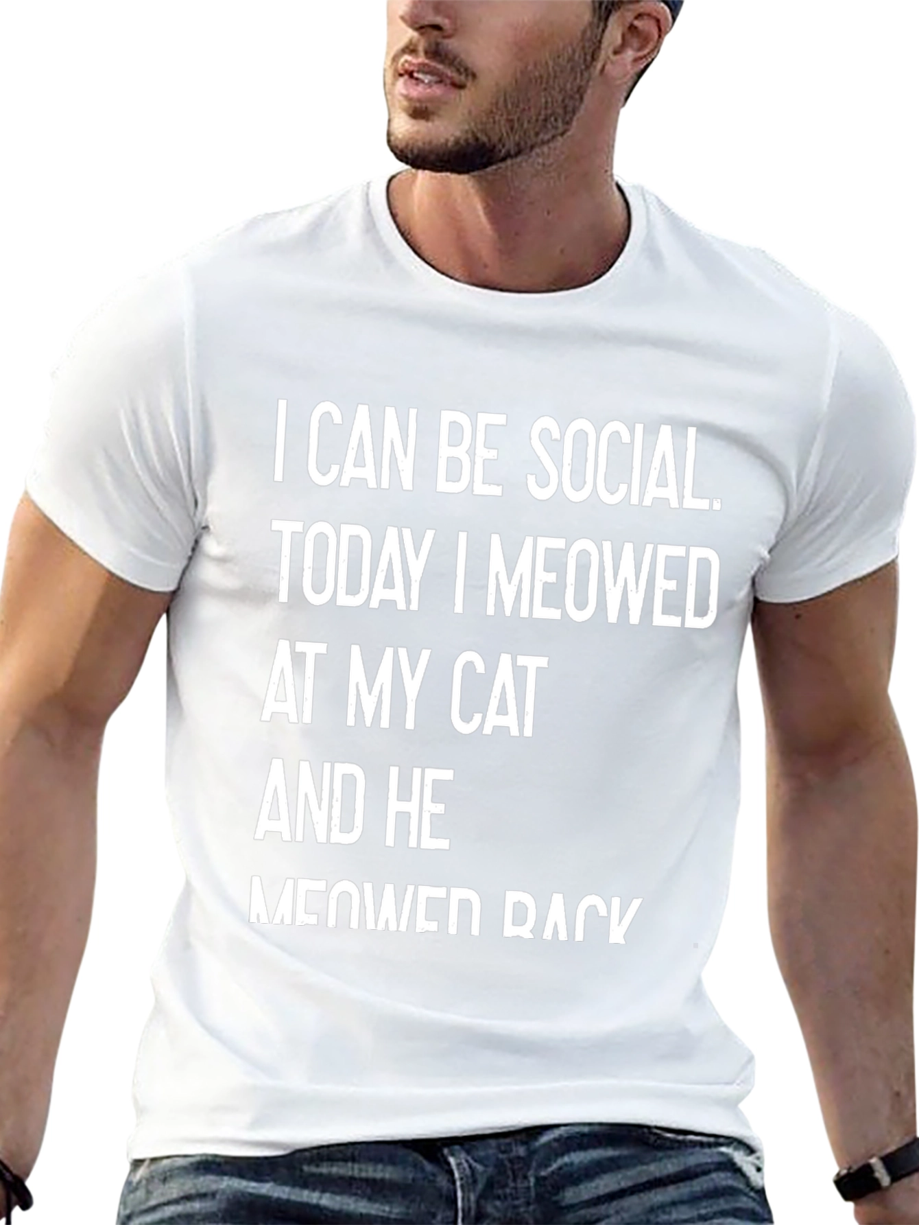 Funny Cat Lover T-Shirt - I Can Be Social
