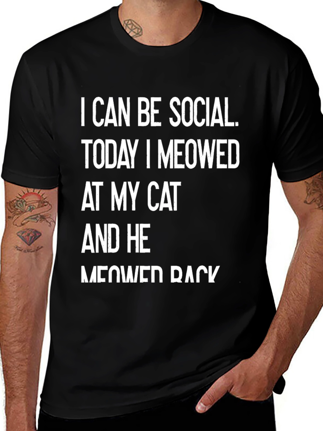 Funny Cat Lover T-Shirt - I Can Be Social