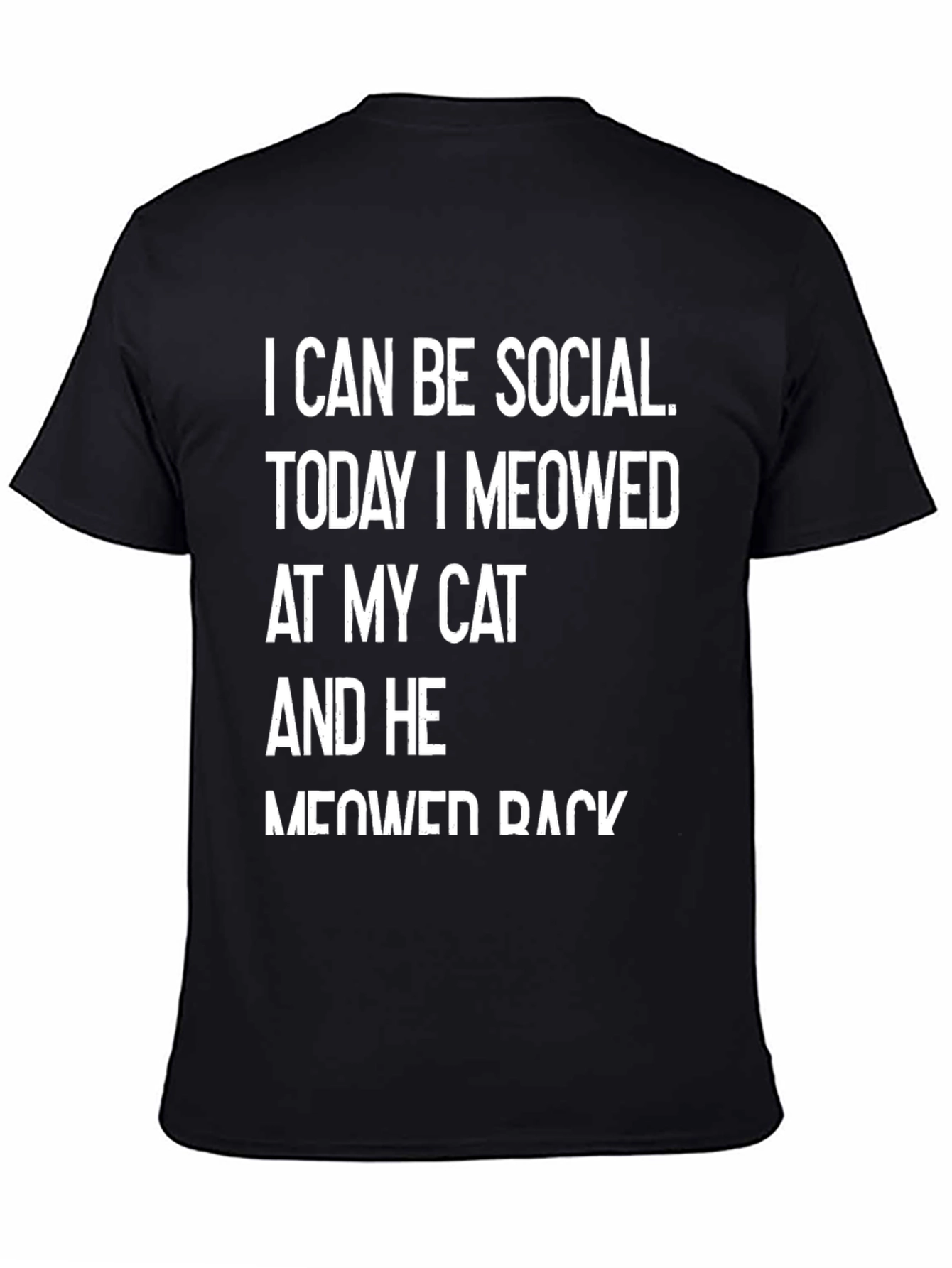 Funny Cat Lover T-Shirt - I Can Be Social