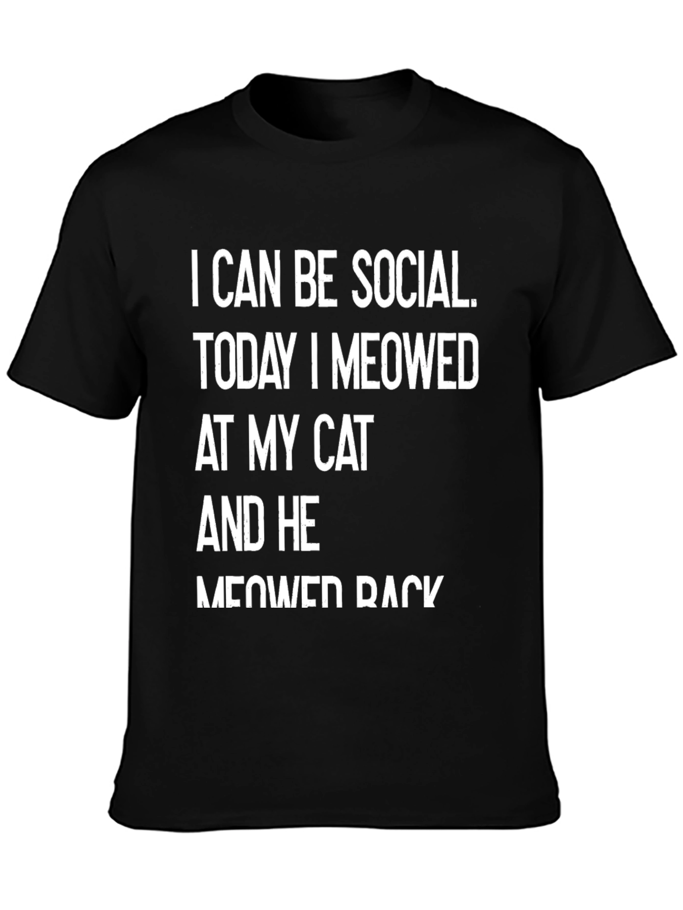 Funny Cat Lover T-Shirt - I Can Be Social