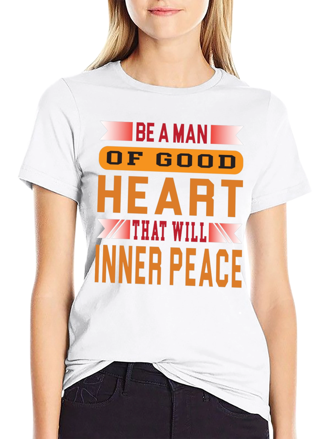 Be a Man T-Shirt: Inner Peace Design