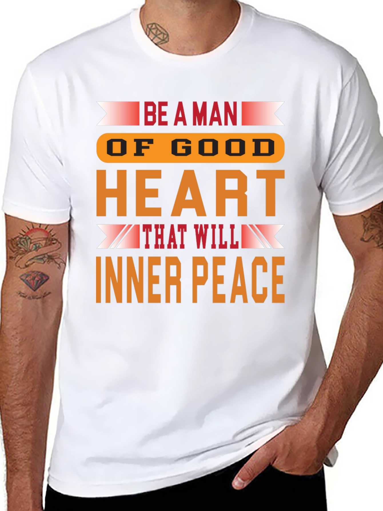 Be a Man T-Shirt: Inner Peace Design