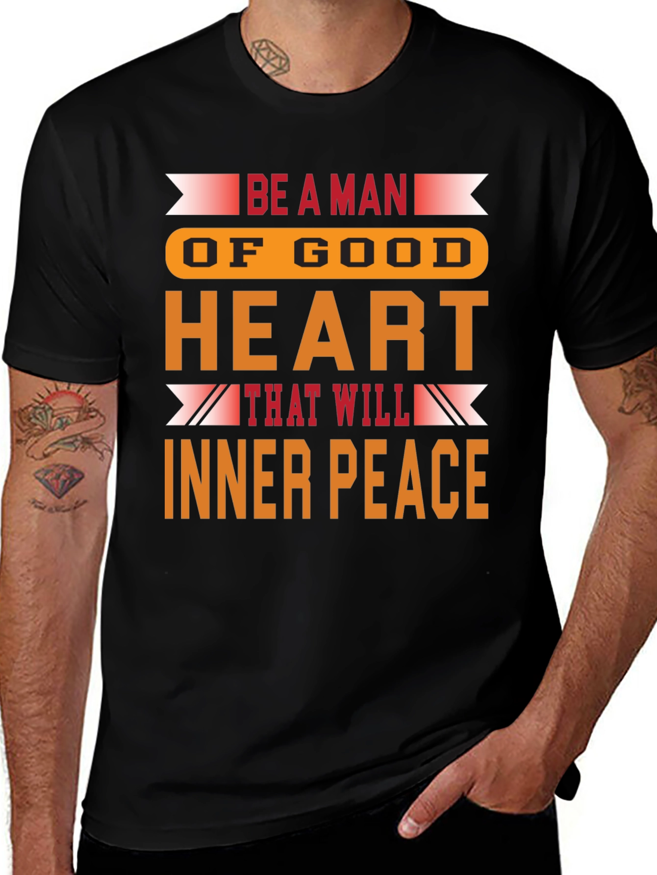 Be a Man T-Shirt: Inner Peace Design