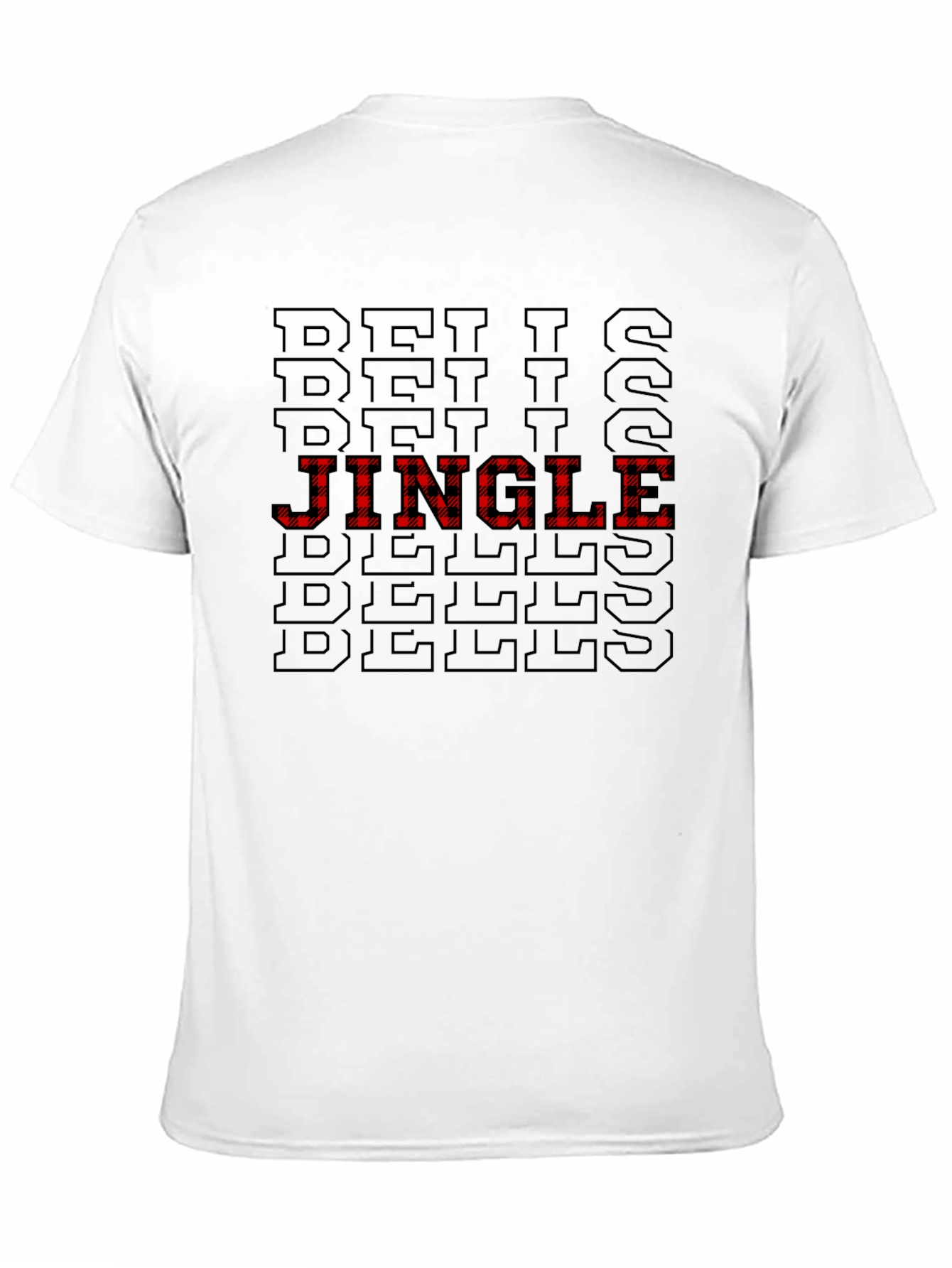 Jingle Bells Patterned Holiday T-Shirt