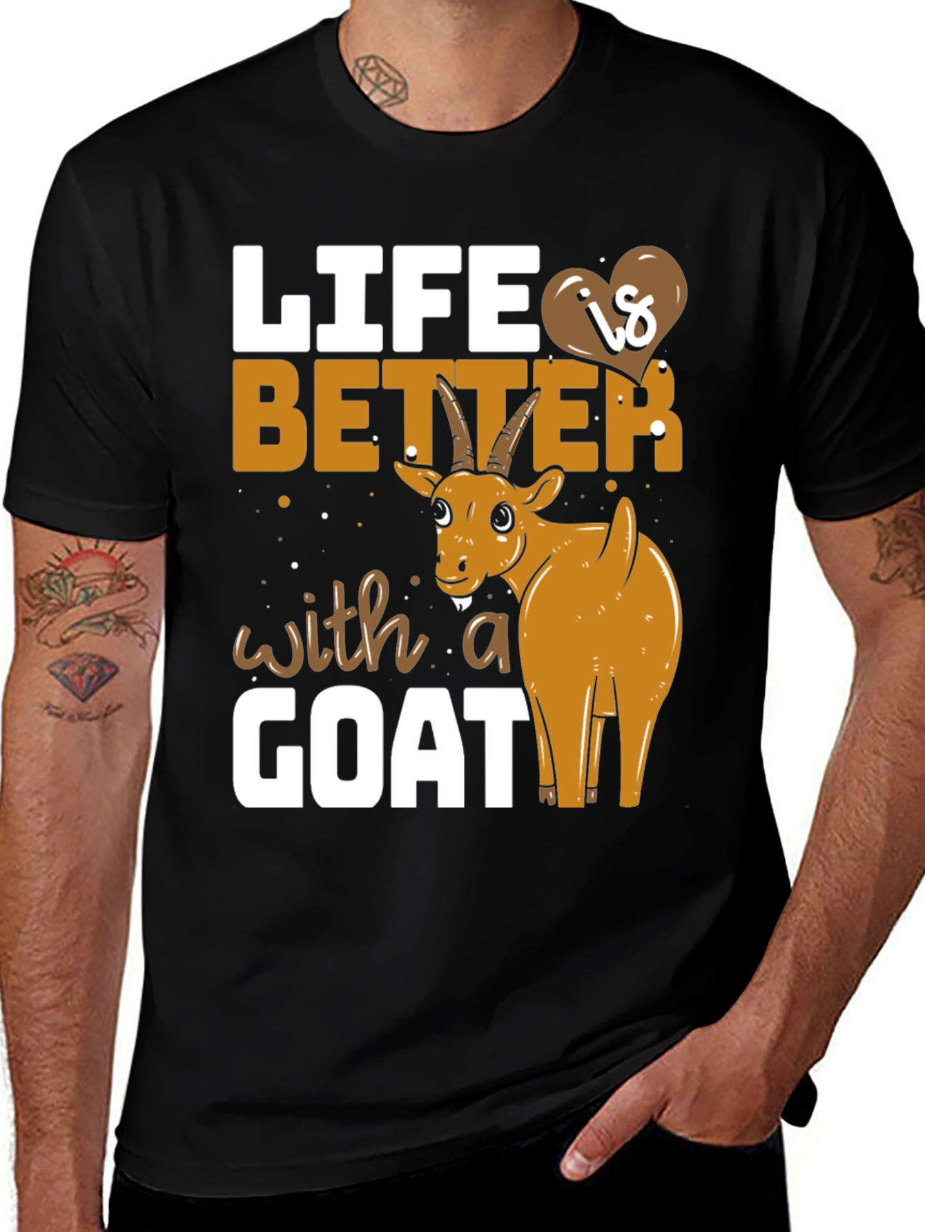 Life is Better with a Goat T-Shirt