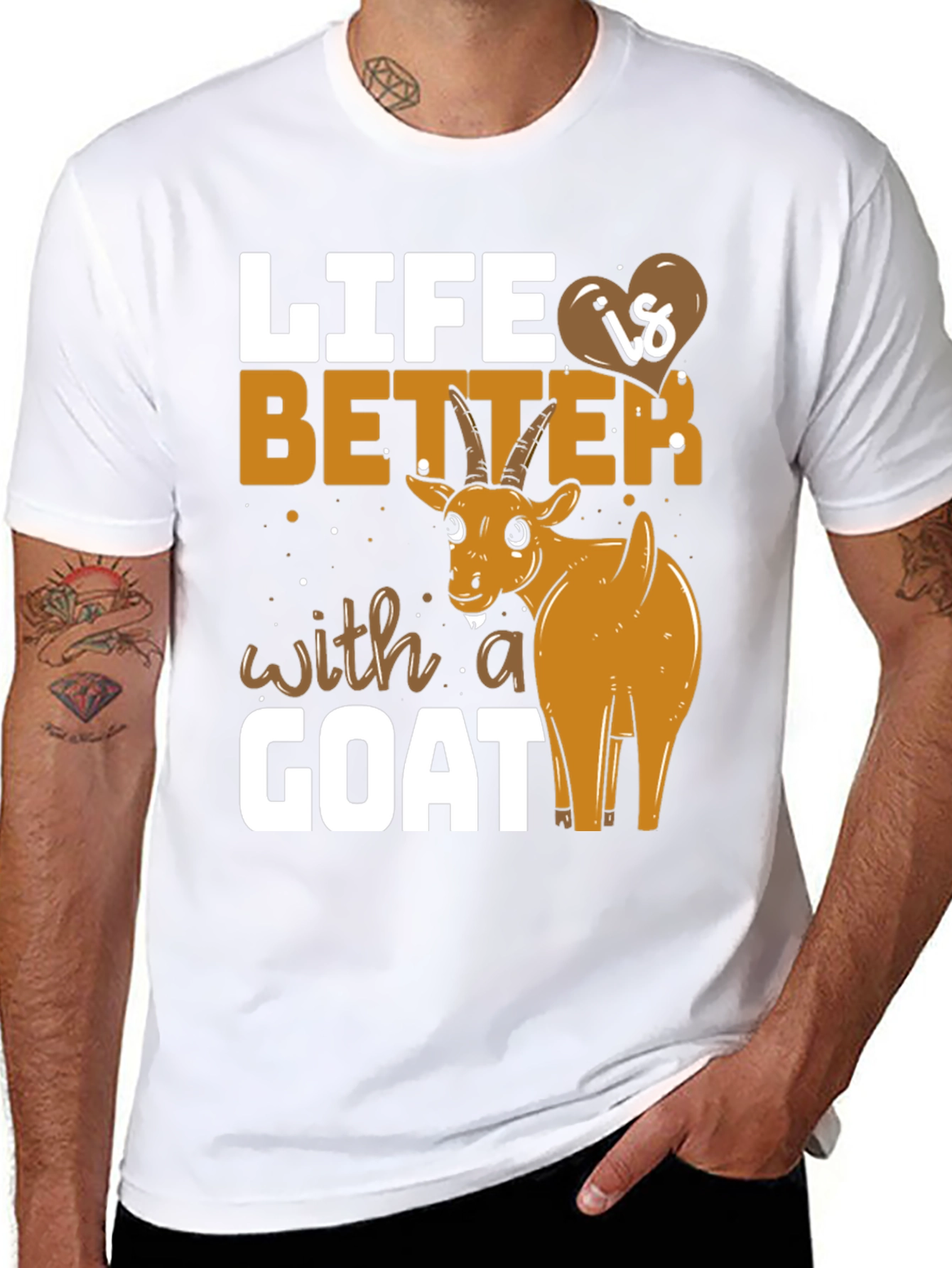 Life is Better with a Goat T-Shirt
