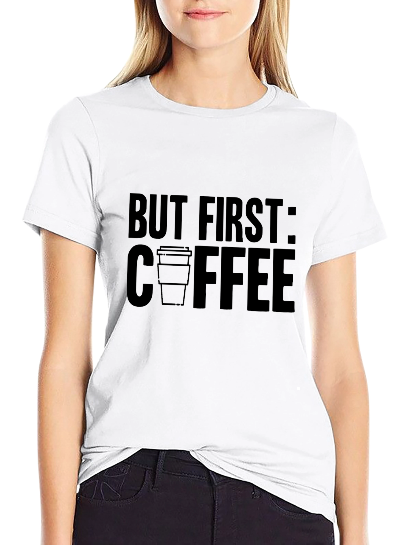 But First Coffee Graphic T-Shirt Casual Tee
