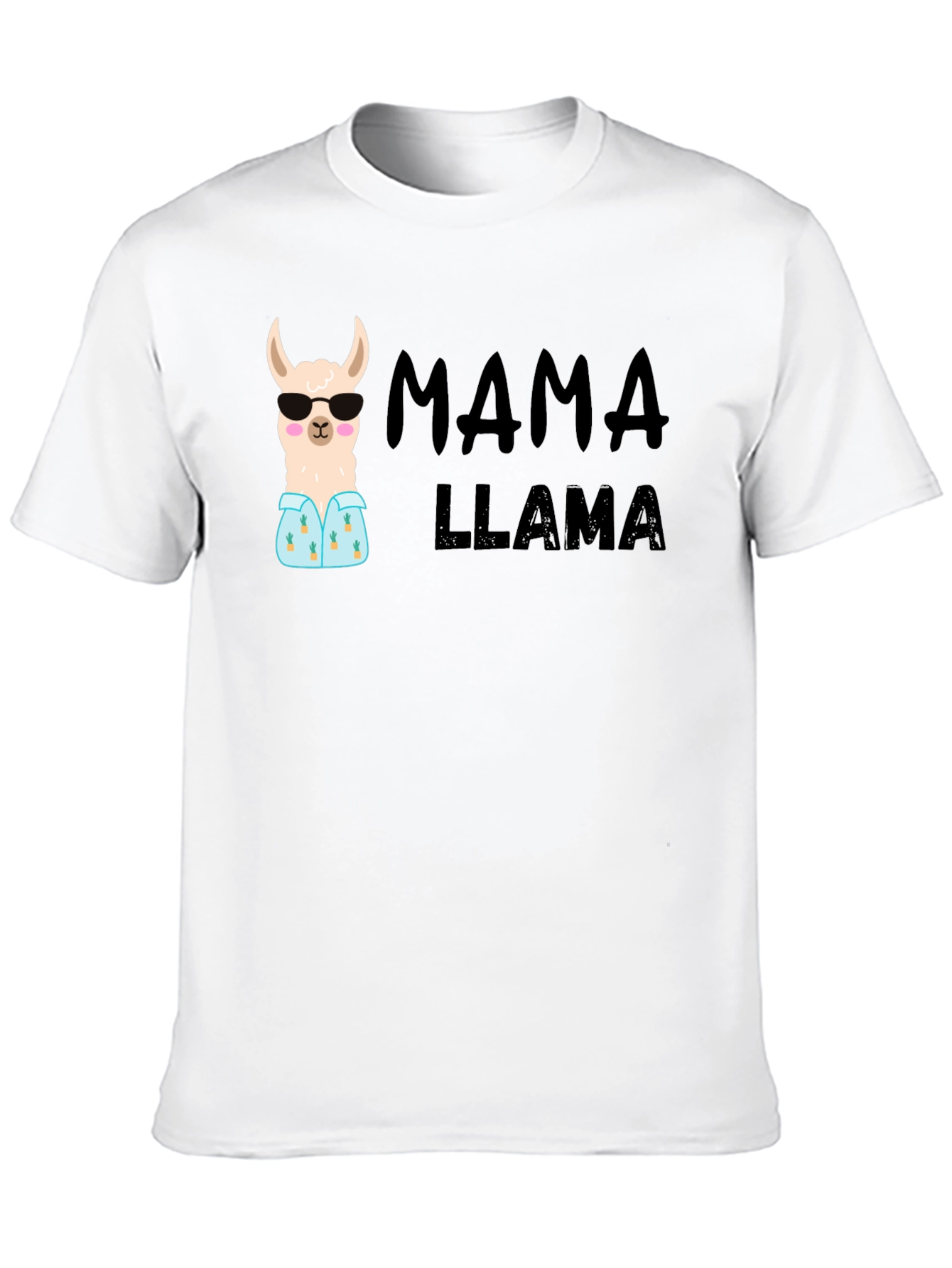 Mama Llama Graphic Tee - Cute Womens T-Shirt