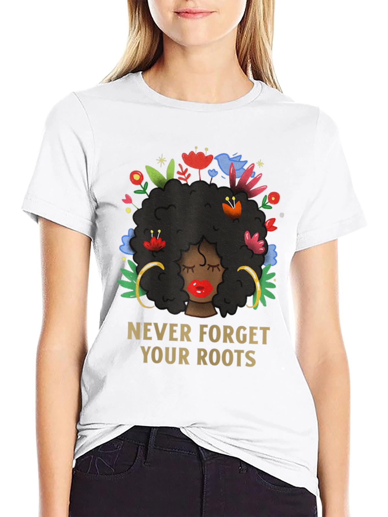 Never Forget Your Roots Black Pride T-Shirt