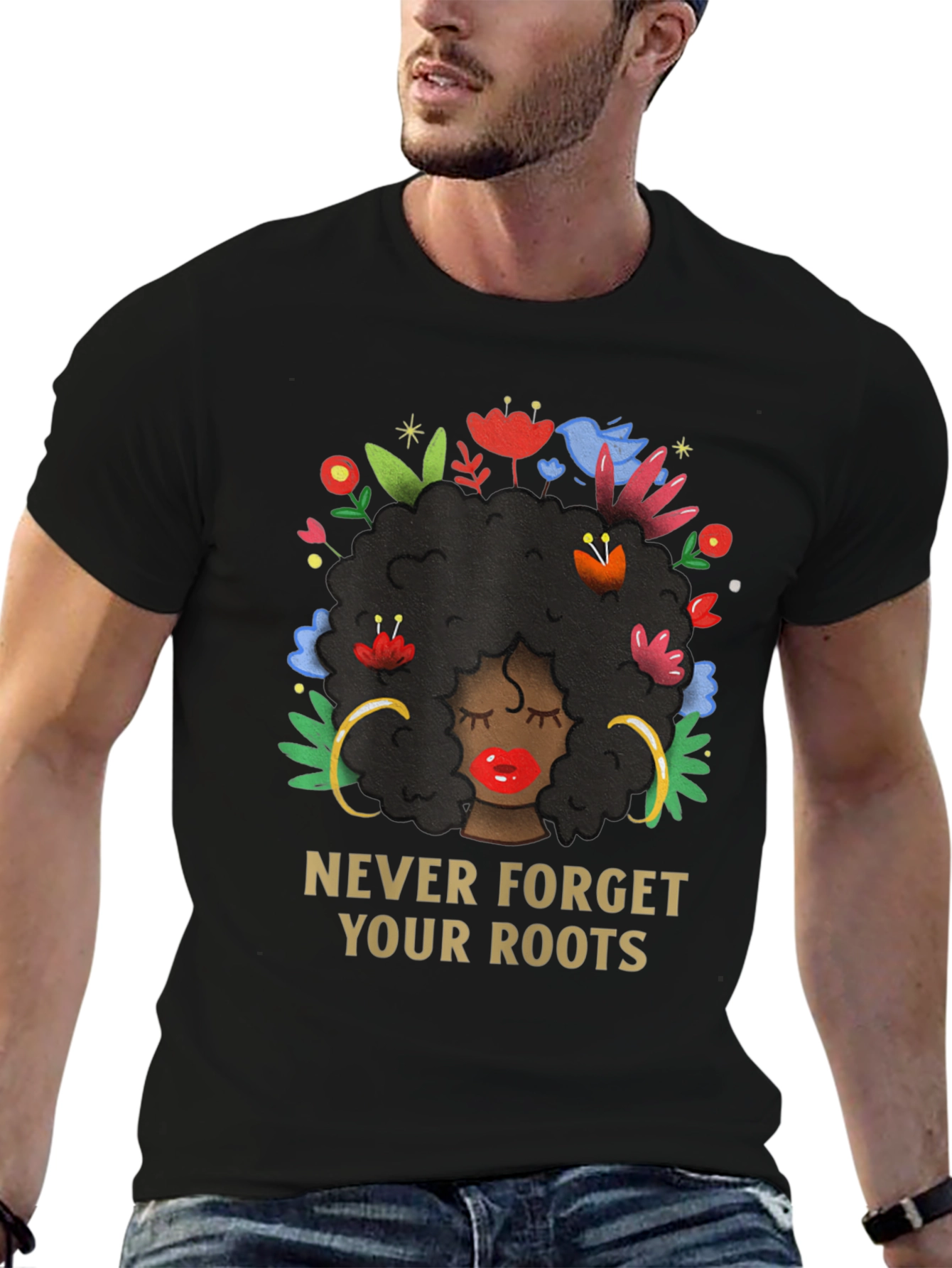 Never Forget Your Roots Black Pride T-Shirt