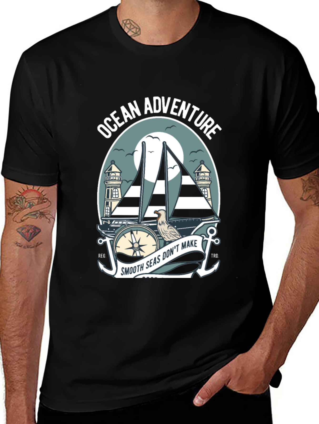 Ocean Adventure T-Shirt - Nautical Sailboat Design