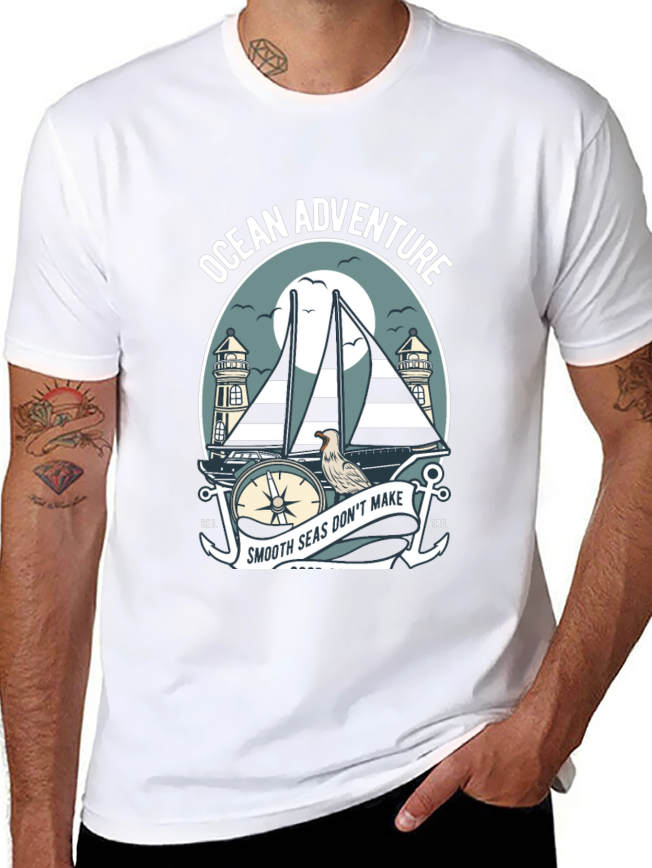 Ocean Adventure T-Shirt - Nautical Sailboat Design