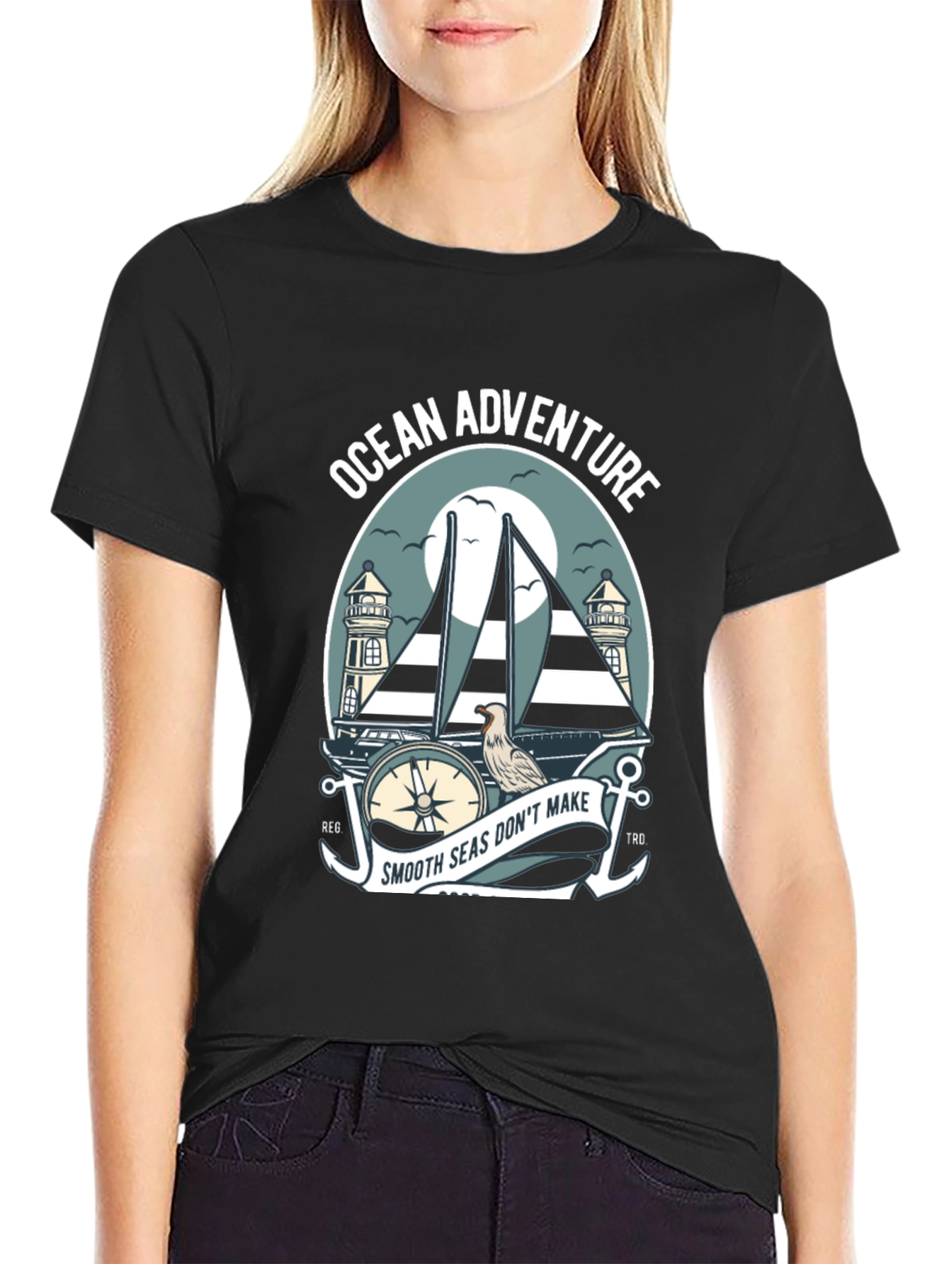 Ocean Adventure T-Shirt - Nautical Sailboat Design
