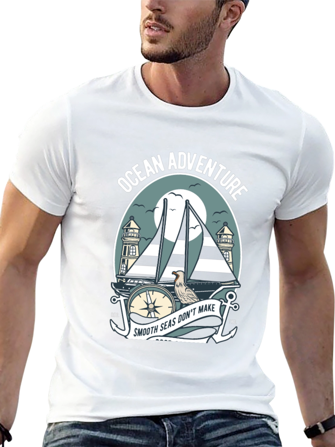 Ocean Adventure T-Shirt - Nautical Sailboat Design