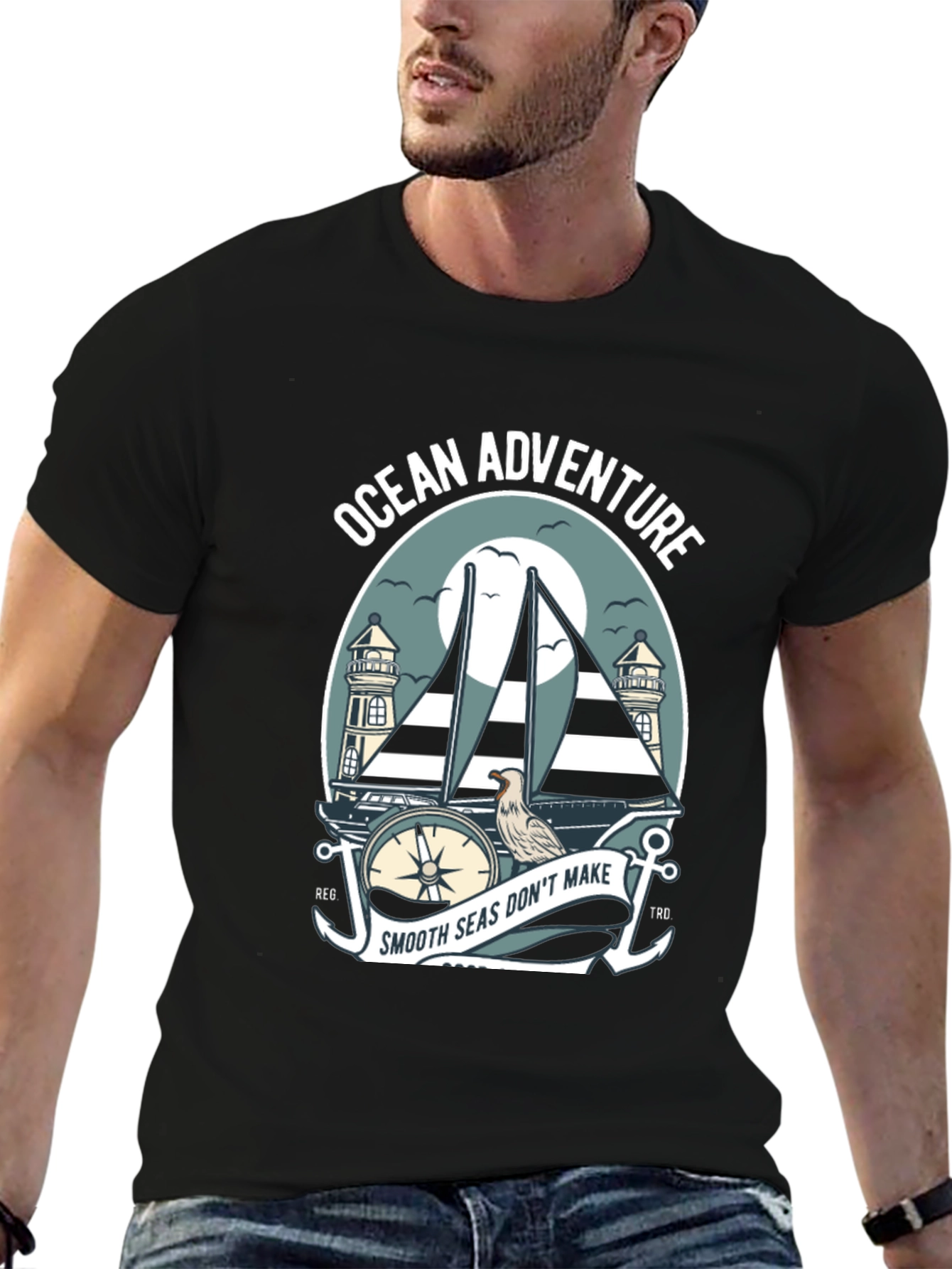 Ocean Adventure T-Shirt - Nautical Sailboat Design