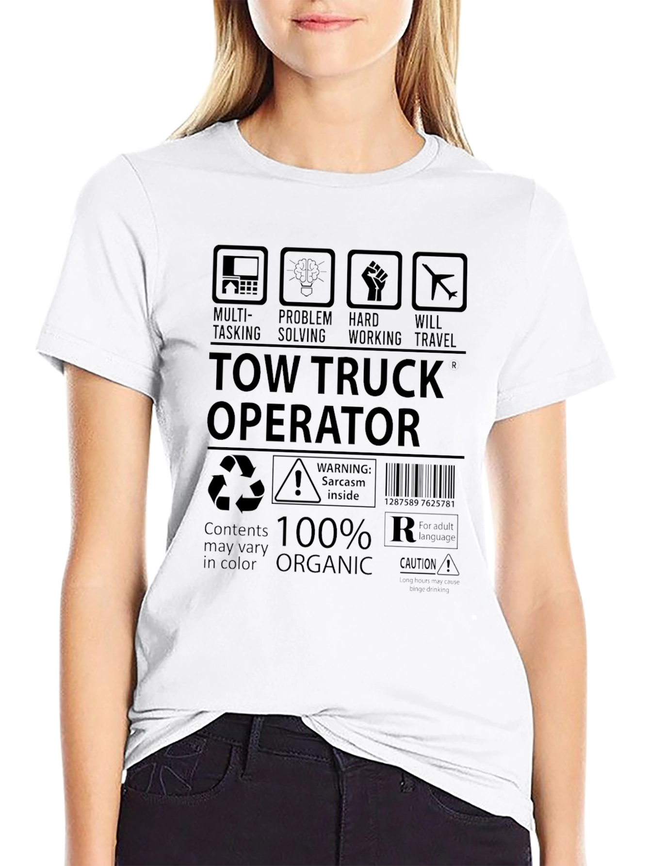 Tow Truck Operator 100% Organic T-Shirt
