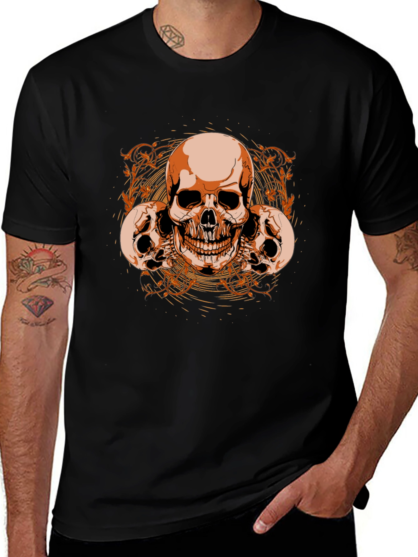 Skull Graphic Tee - Mens Fashion T-Shirt