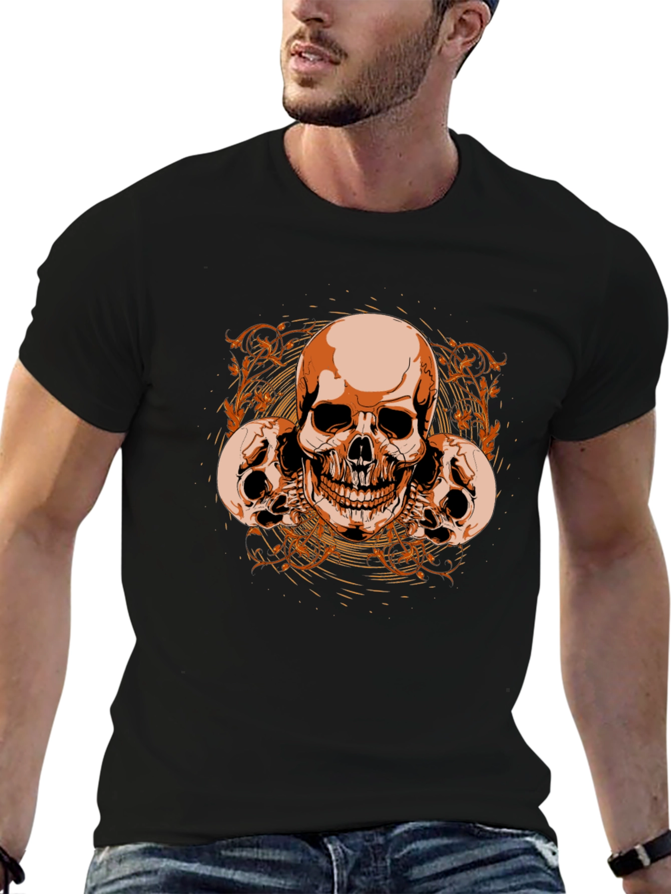 Skull Graphic Tee - Mens Fashion T-Shirt