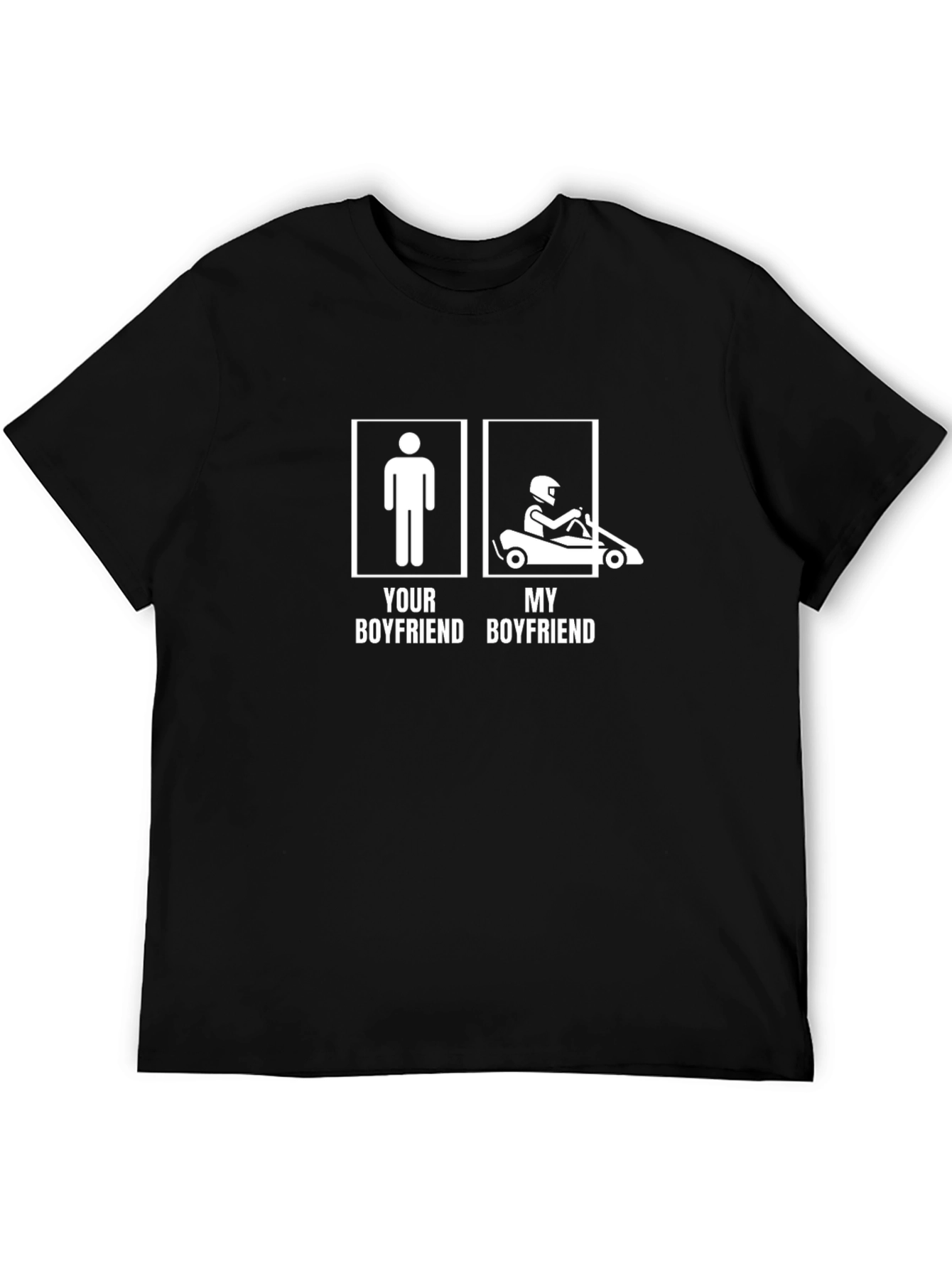 Funny Go-Kart Boyfriend Graphic Tee