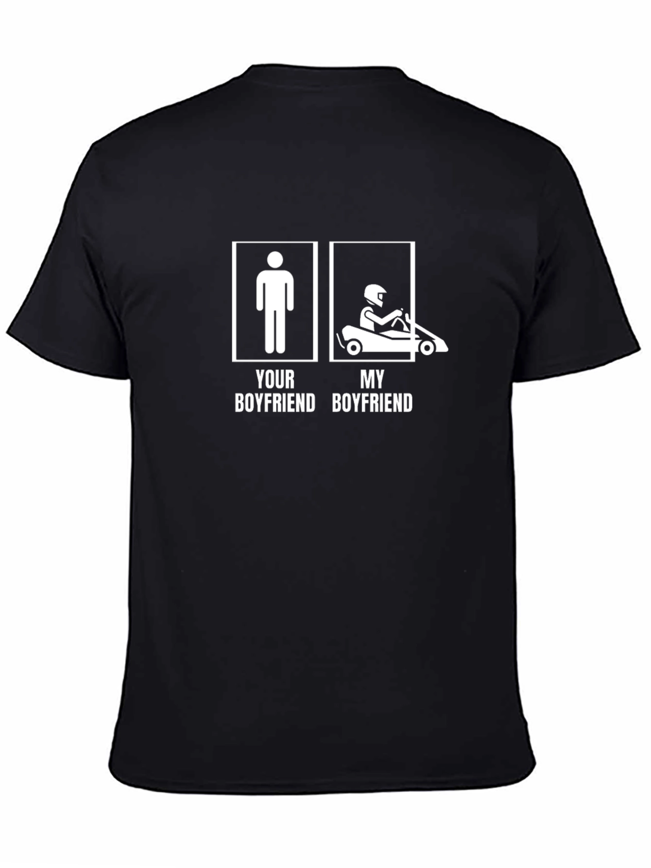 Funny Go-Kart Boyfriend Graphic Tee