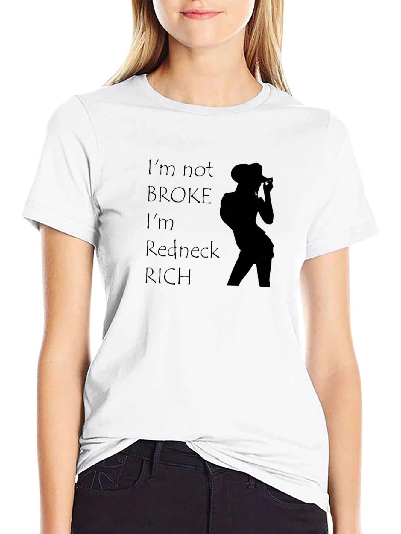 Redneck Rich Graphic Tee - Black T-Shirt