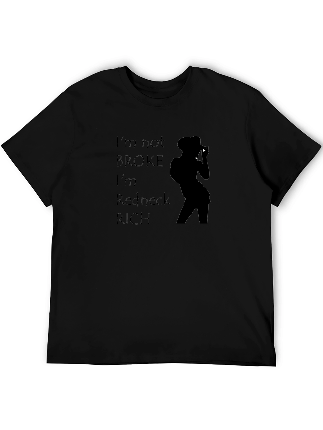 Redneck Rich Graphic Tee - Black T-Shirt