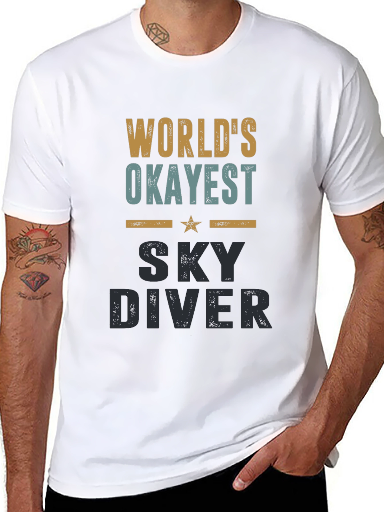 Worlds Okayest Sky Diver T-Shirt