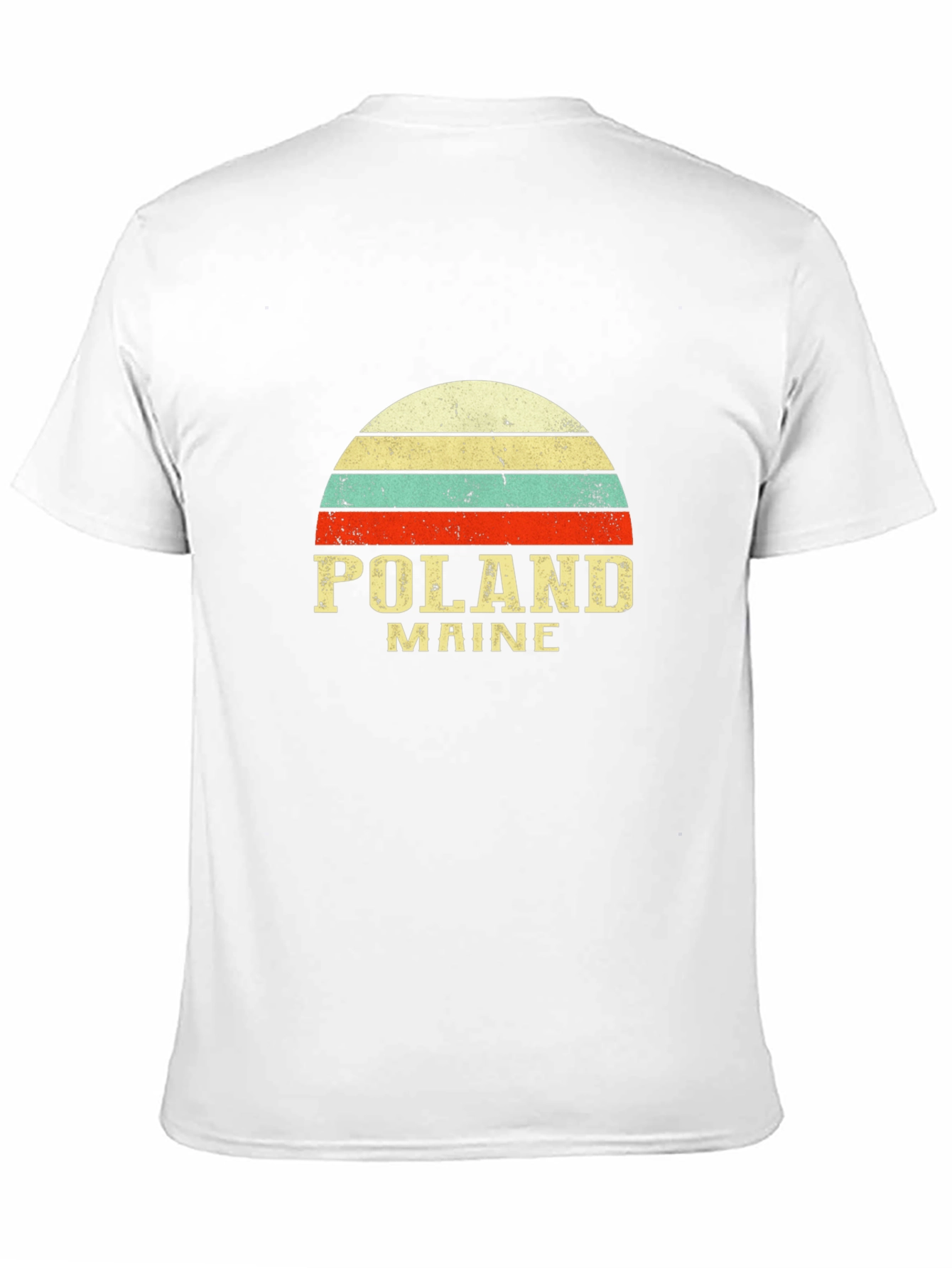 Poland Maine Retro Graphic T-Shirt