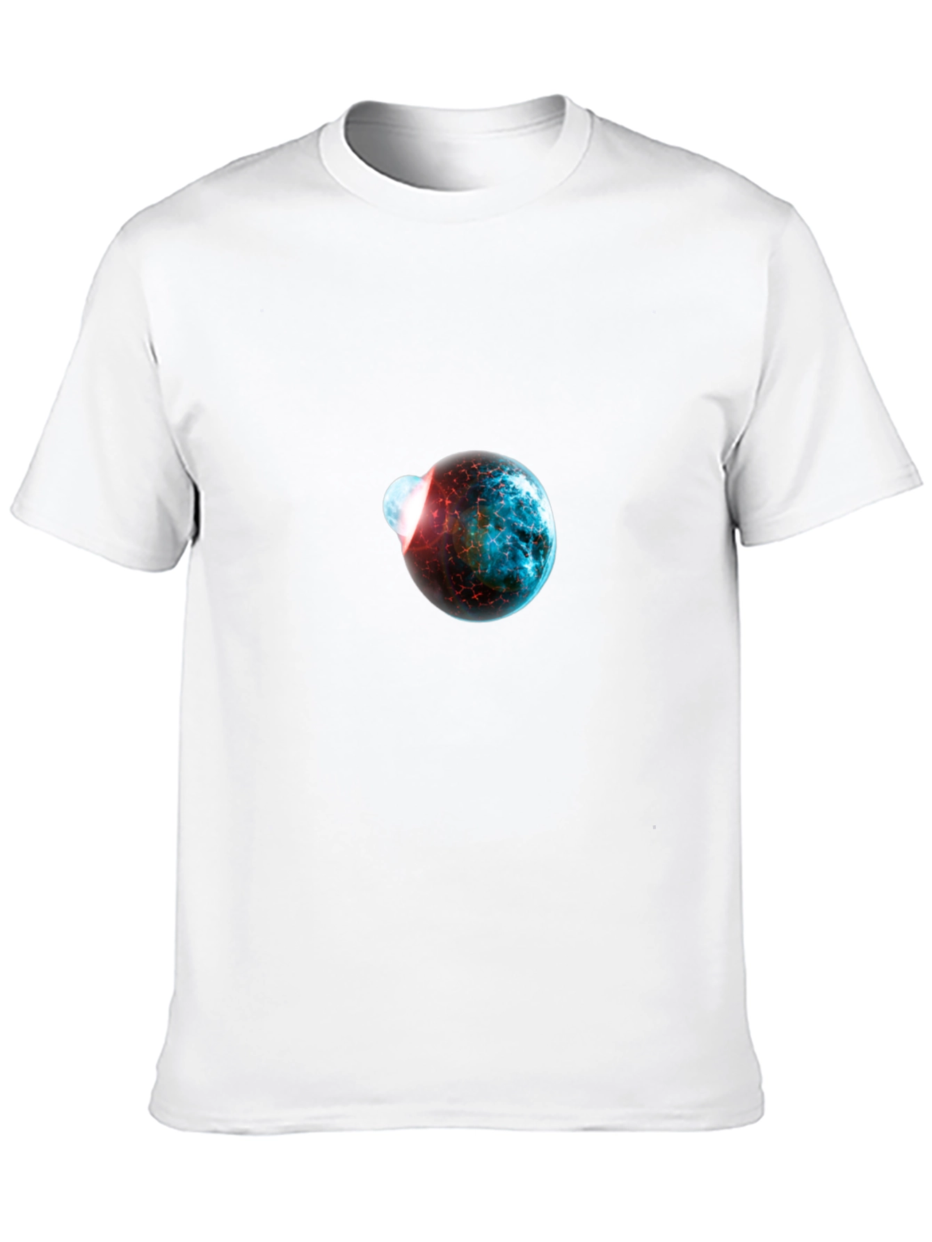 Cosmic Collision Graphic Black T-Shirt