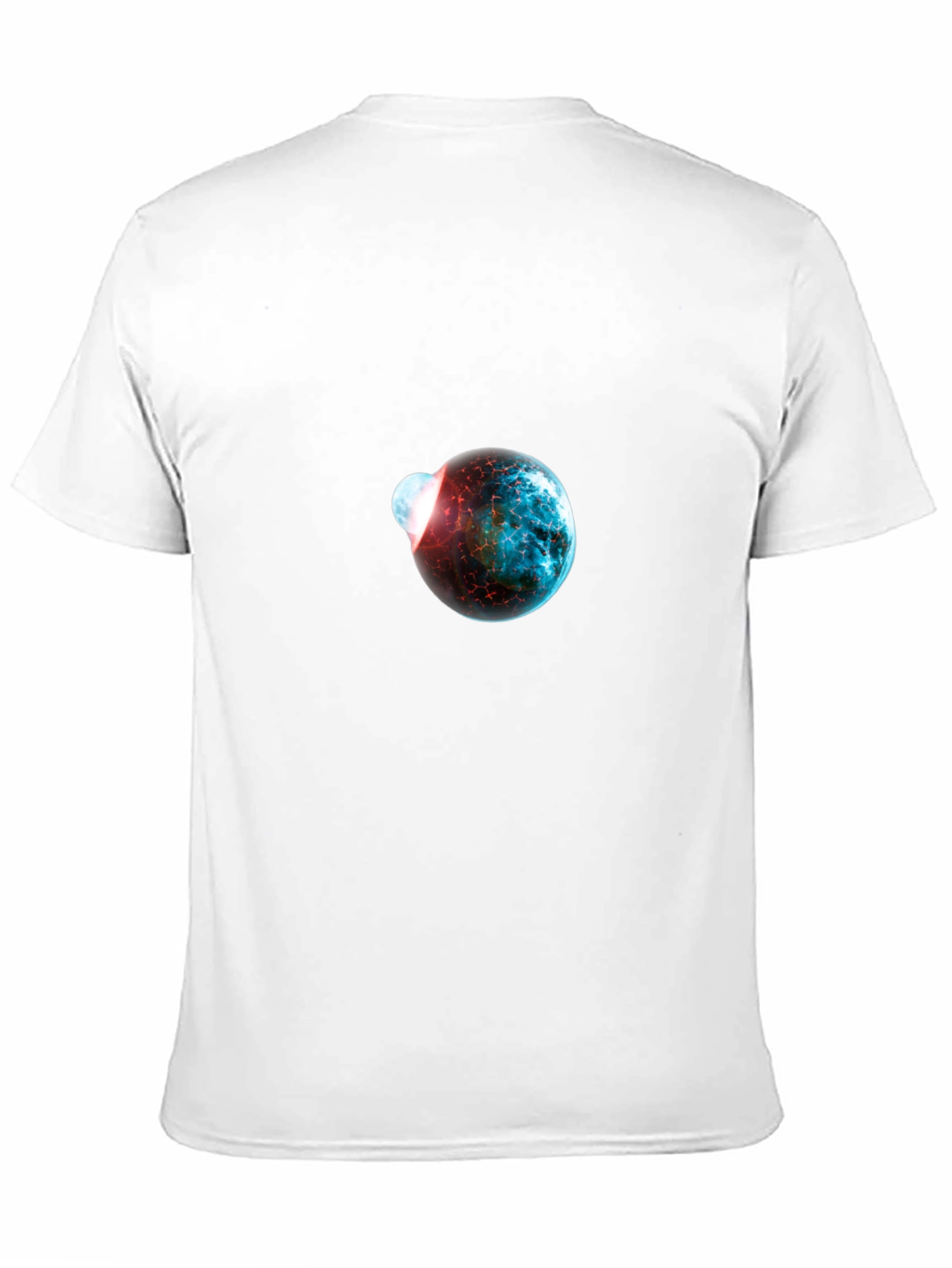 Cosmic Collision Graphic Black T-Shirt