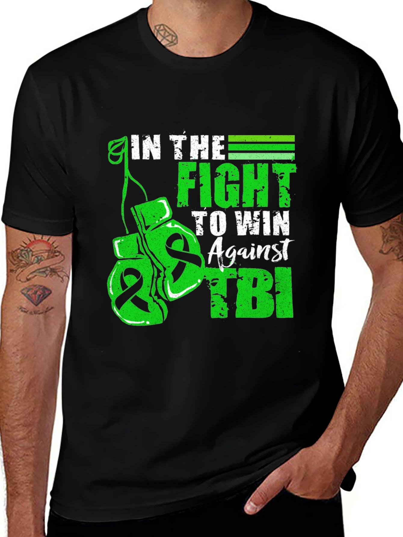 In The Fight TBI Awareness Graphic Tee