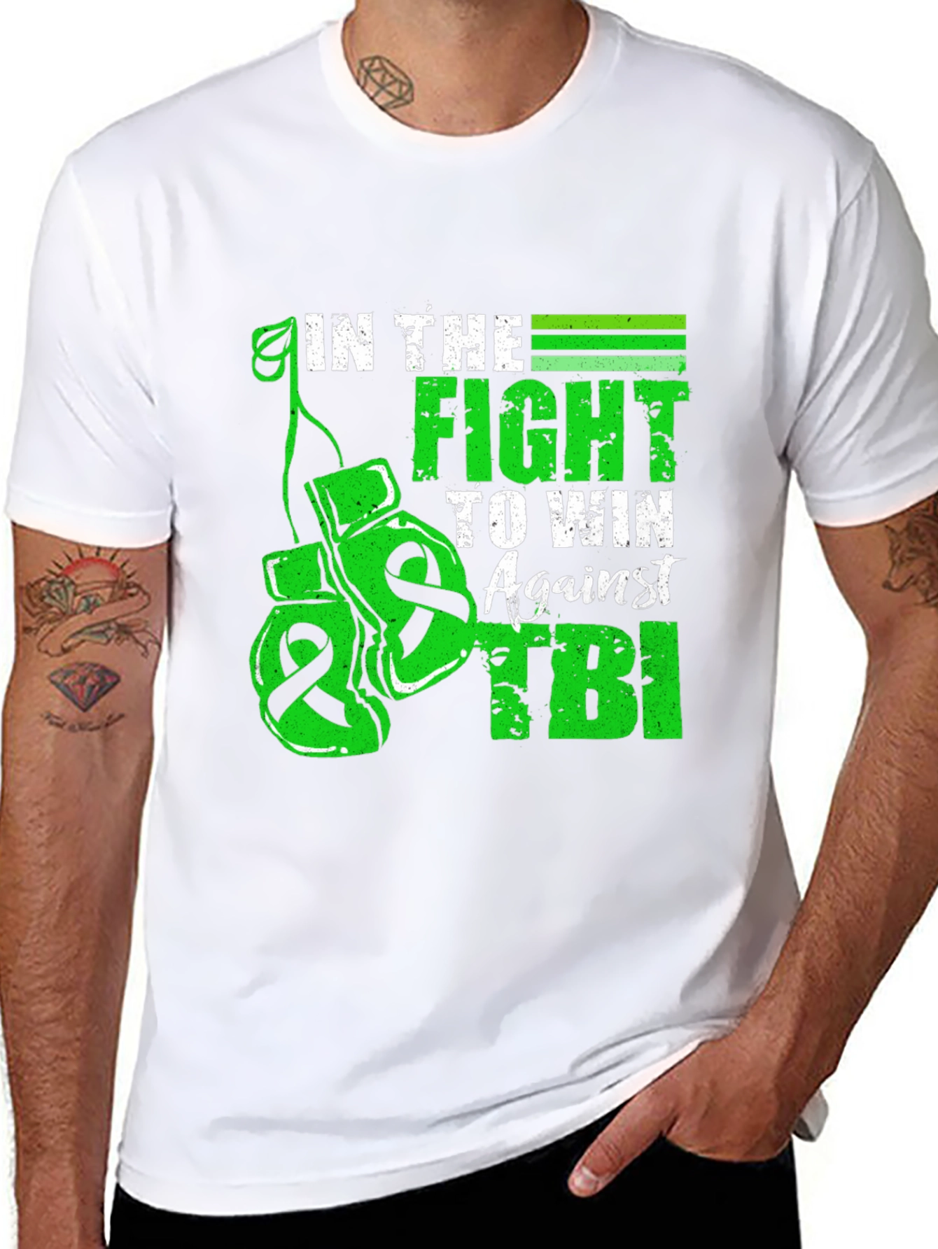 In The Fight TBI Awareness Graphic Tee