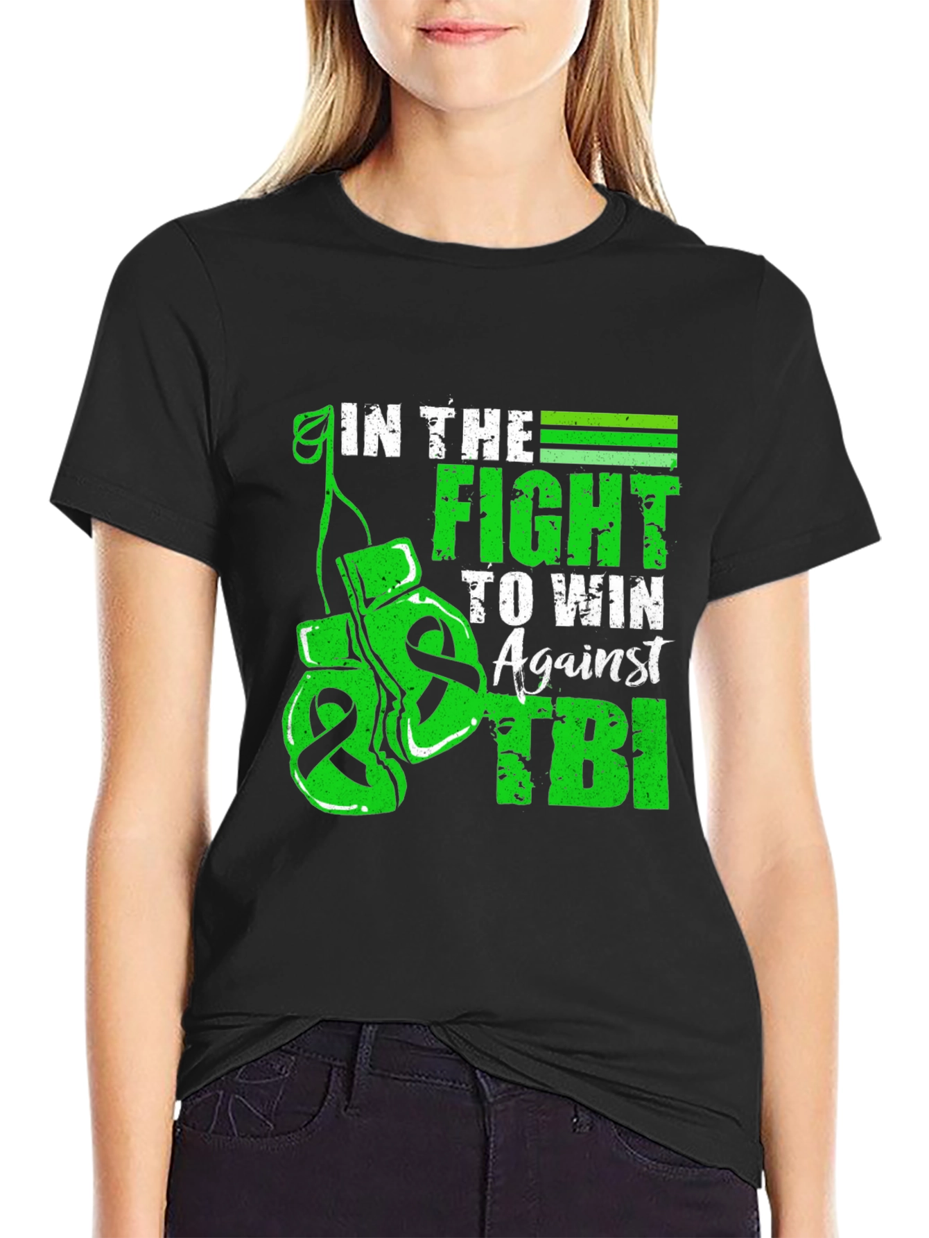In The Fight TBI Awareness Graphic Tee