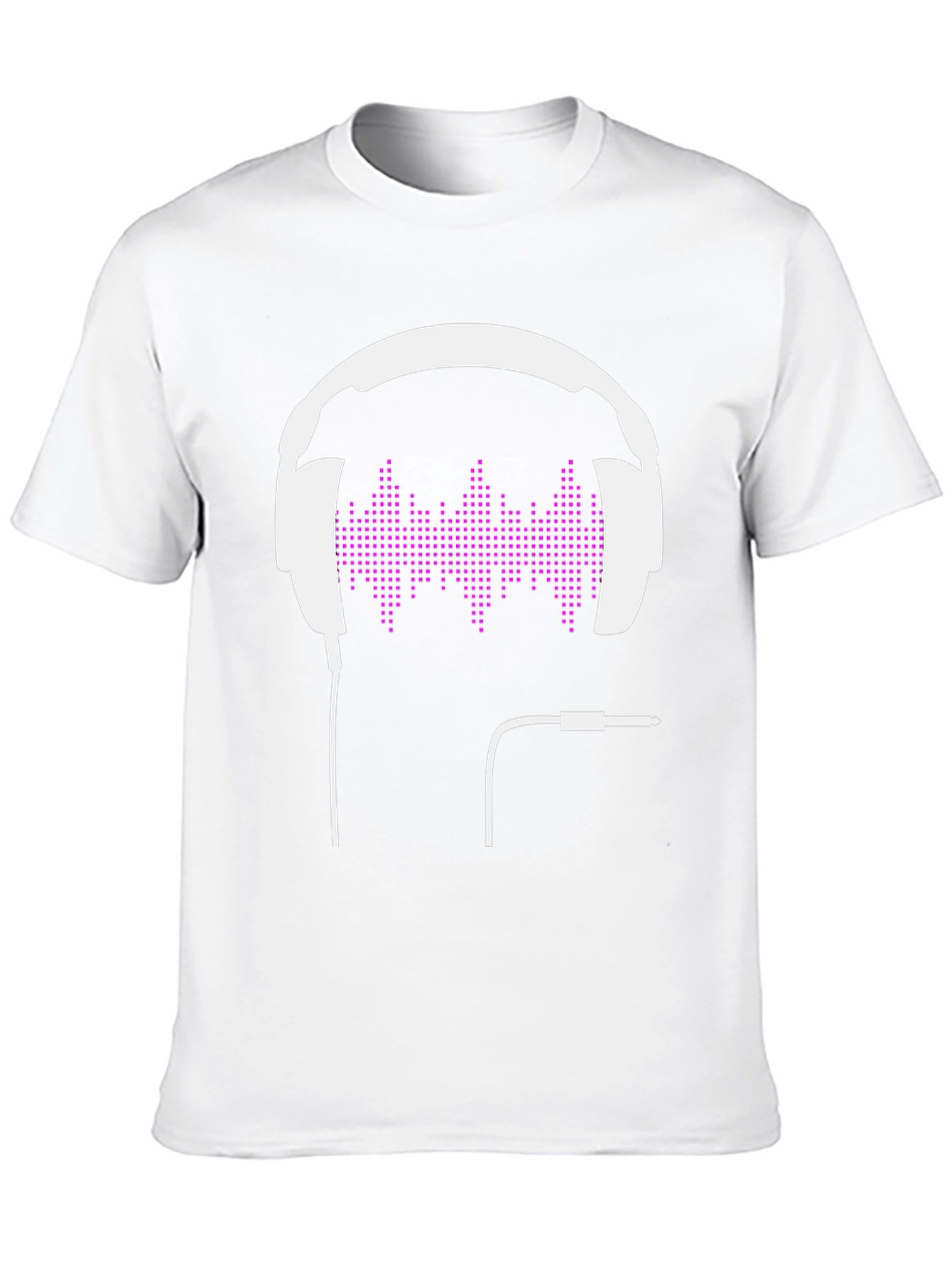 Headphone Graphic T-Shirt - Modern Music Lover Tee