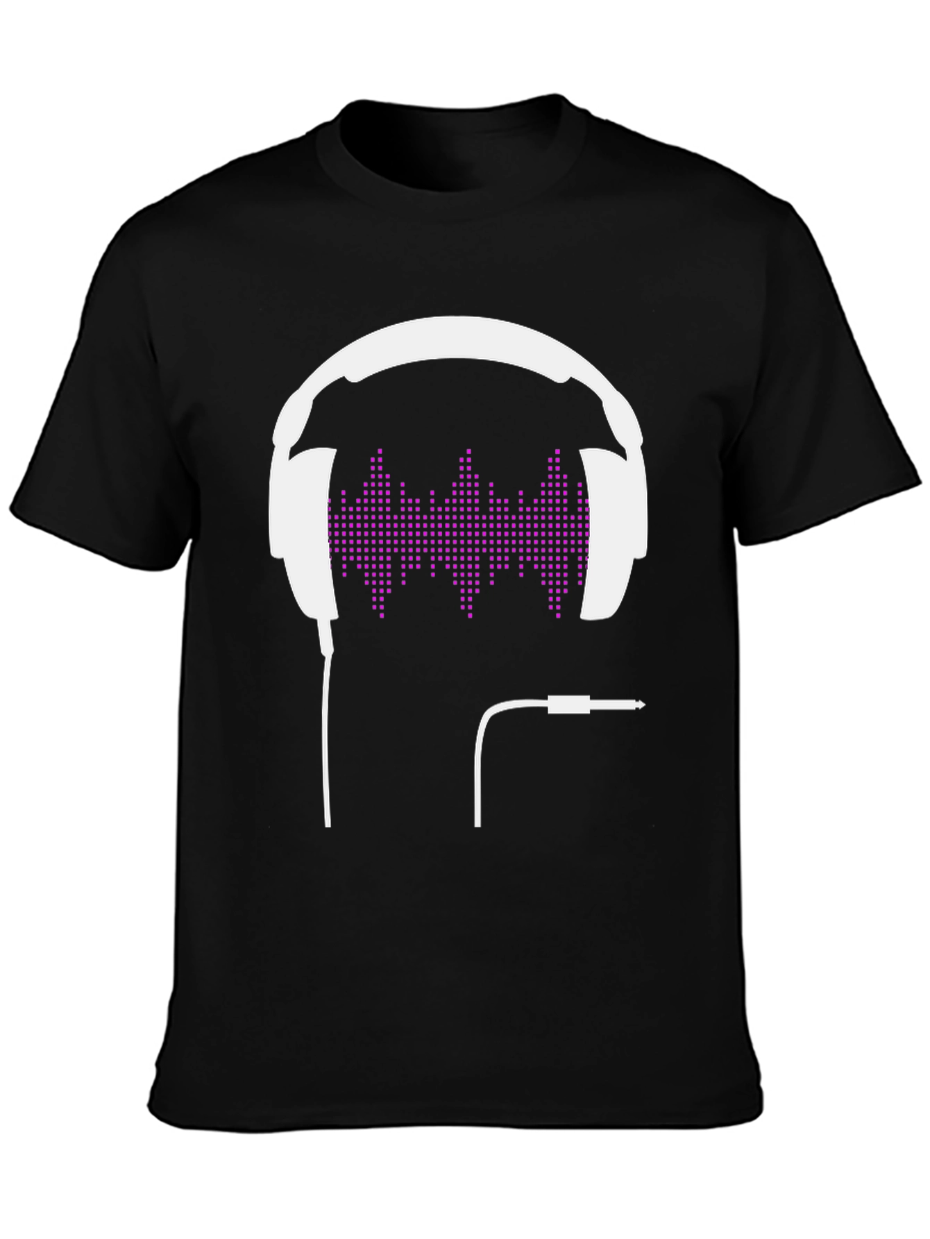 Headphone Graphic T-Shirt - Modern Music Lover Tee