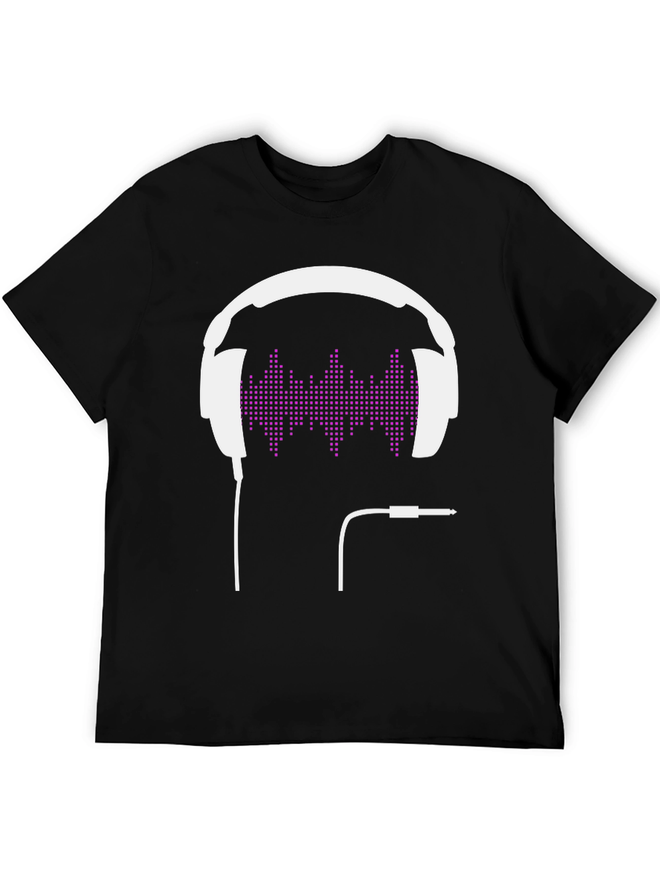 Headphone Graphic T-Shirt - Modern Music Lover Tee