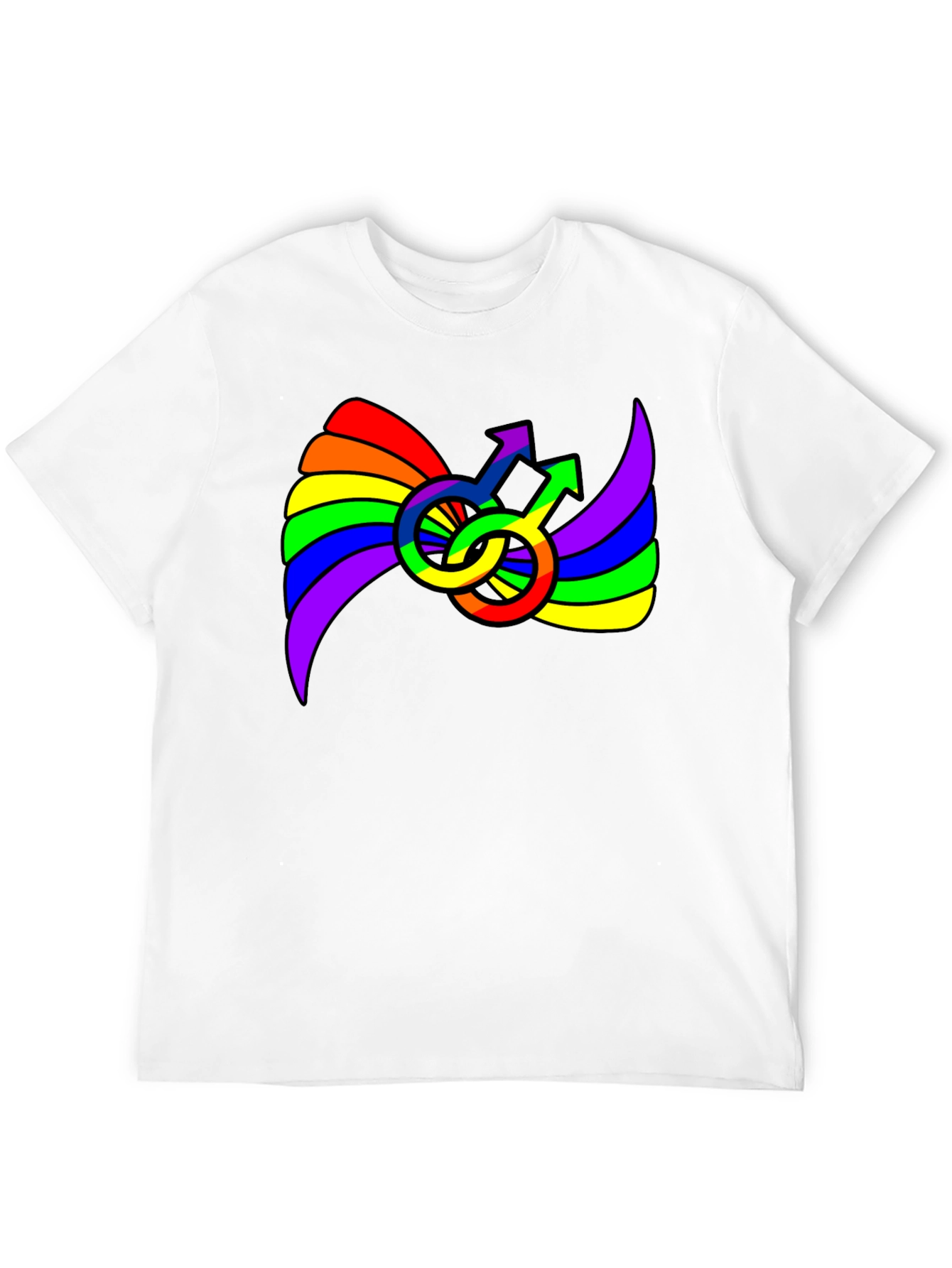 Rainbow Pride Male Symbol T-Shirt