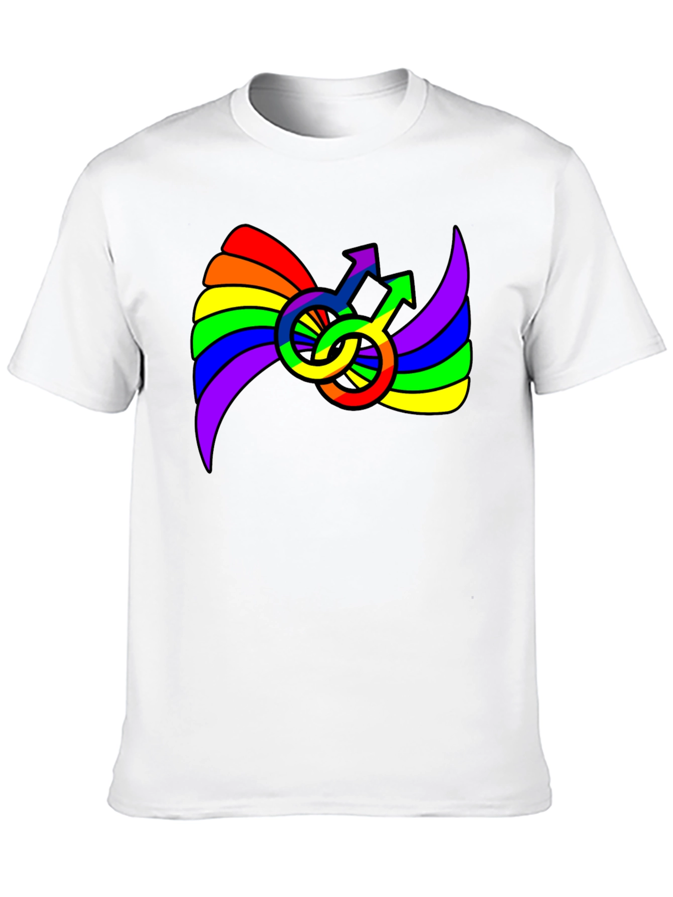 Rainbow Pride Male Symbol T-Shirt