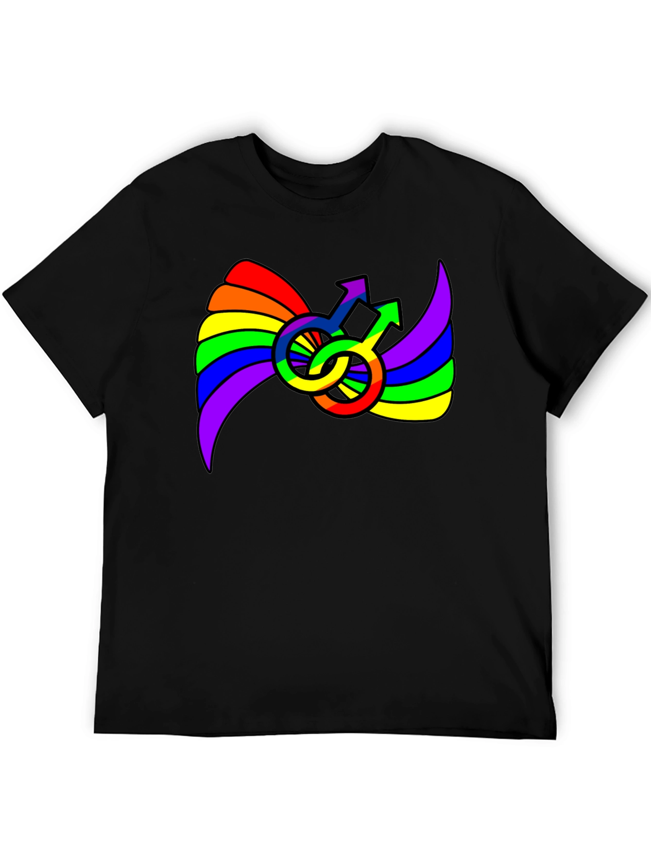 Rainbow Pride Male Symbol T-Shirt