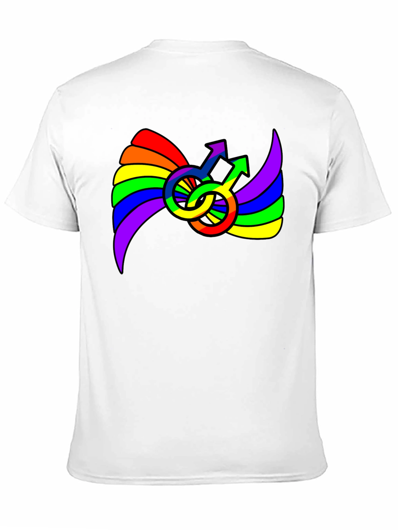 Rainbow Pride Male Symbol T-Shirt