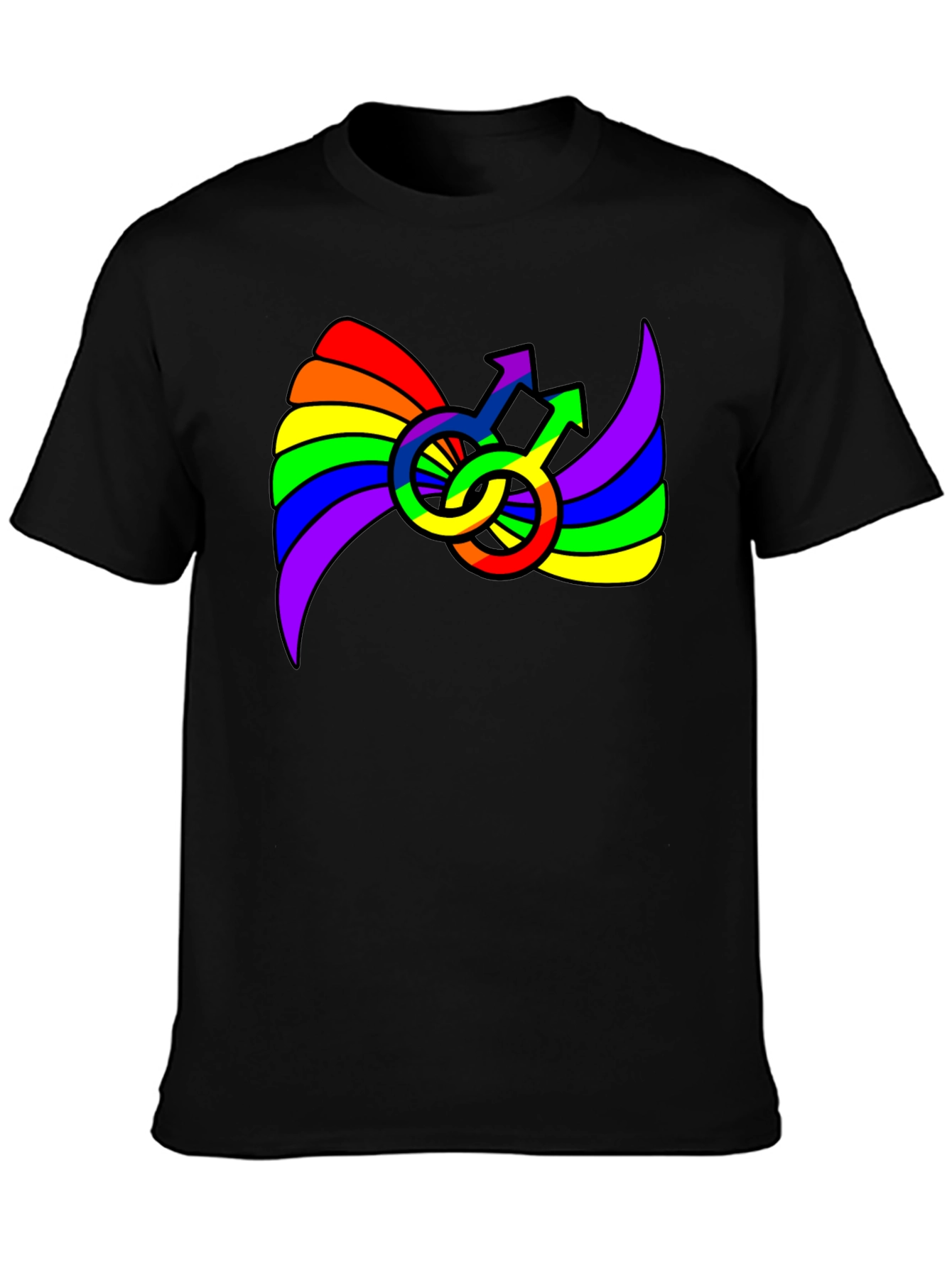 Rainbow Pride Male Symbol T-Shirt