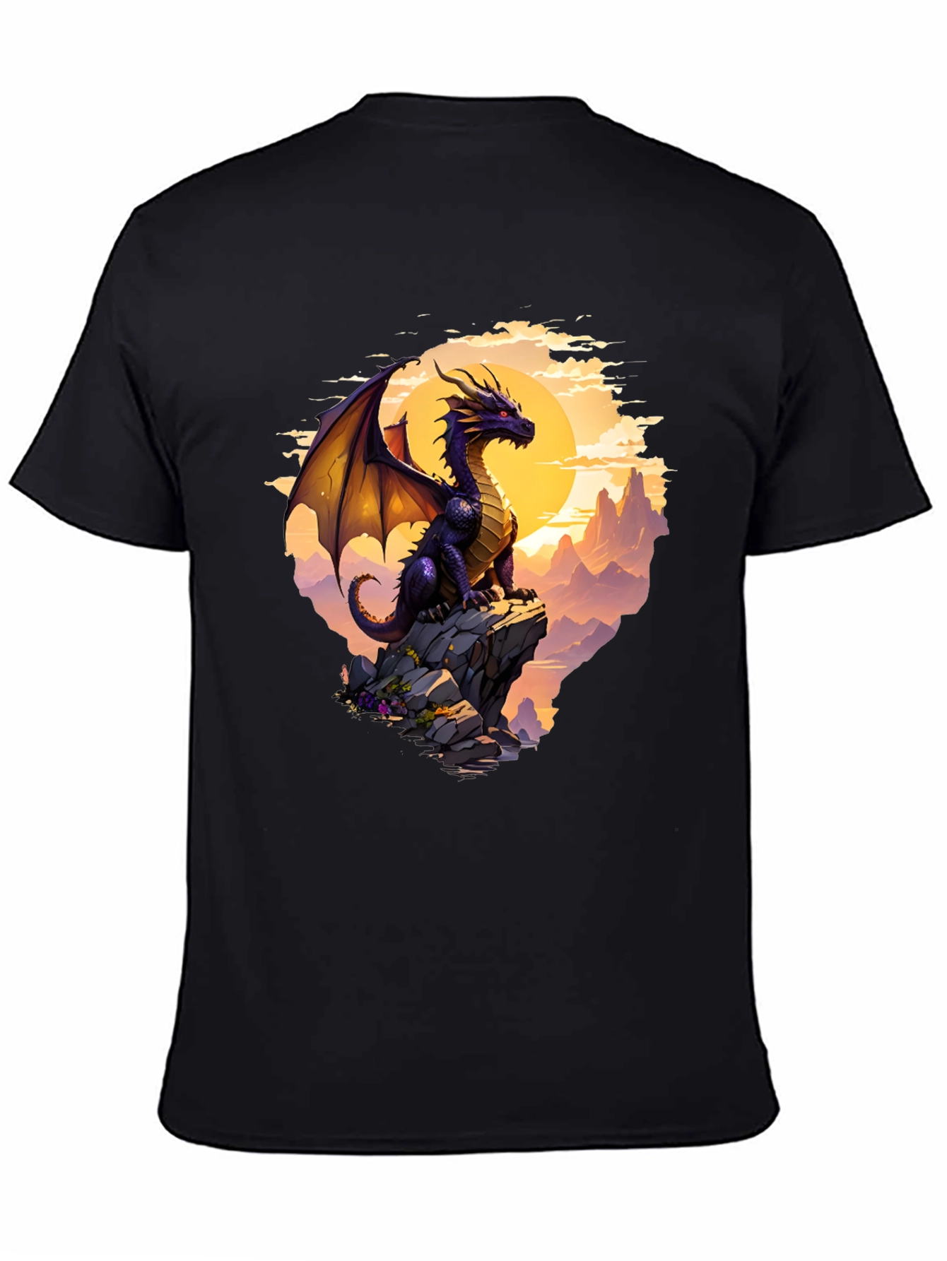 Dragon Peak Graphic Tee - Fantasy Style T-Shirt
