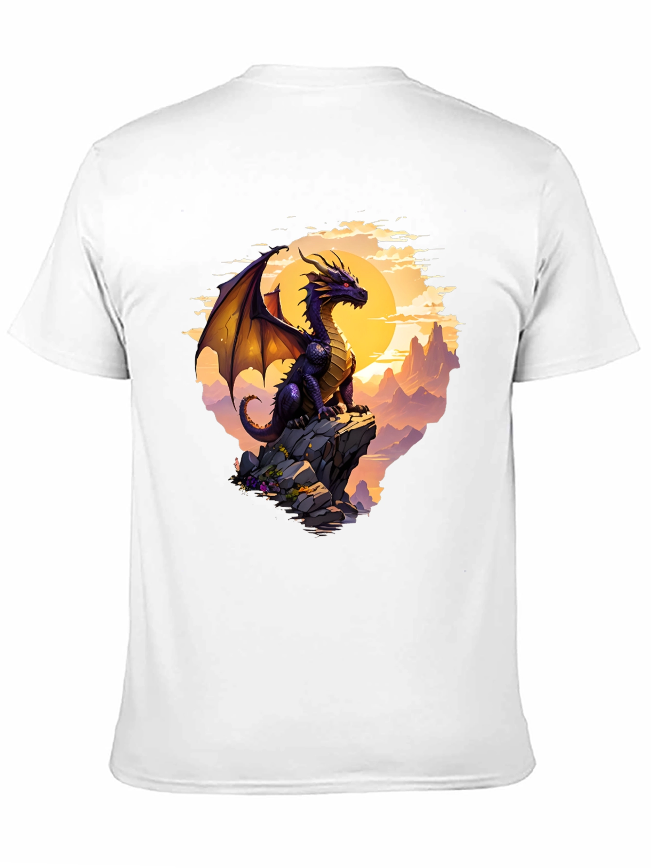 Dragon Peak Graphic Tee - Fantasy Style T-Shirt
