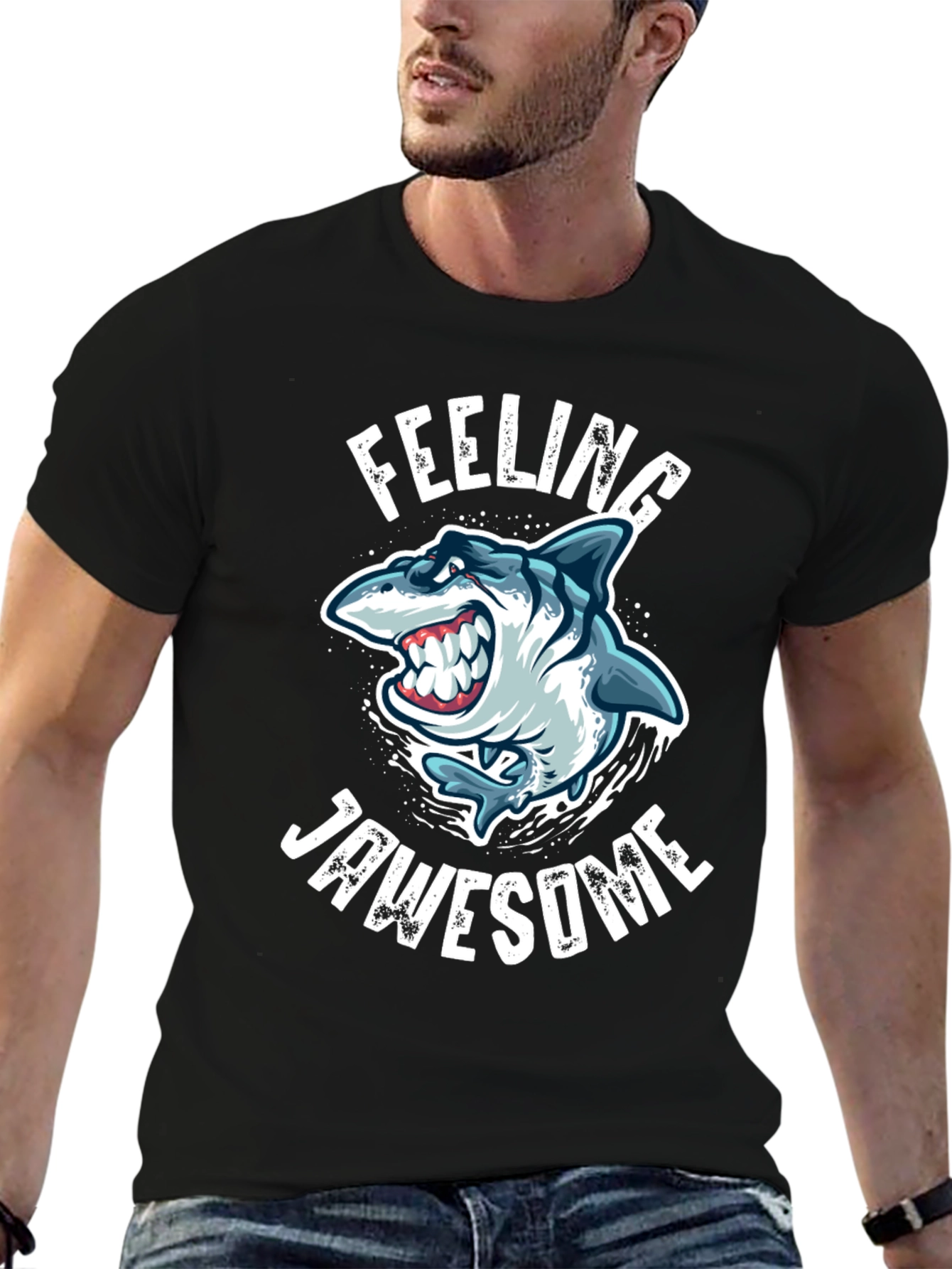 Feeling Jawsome Shark Graphic Tee