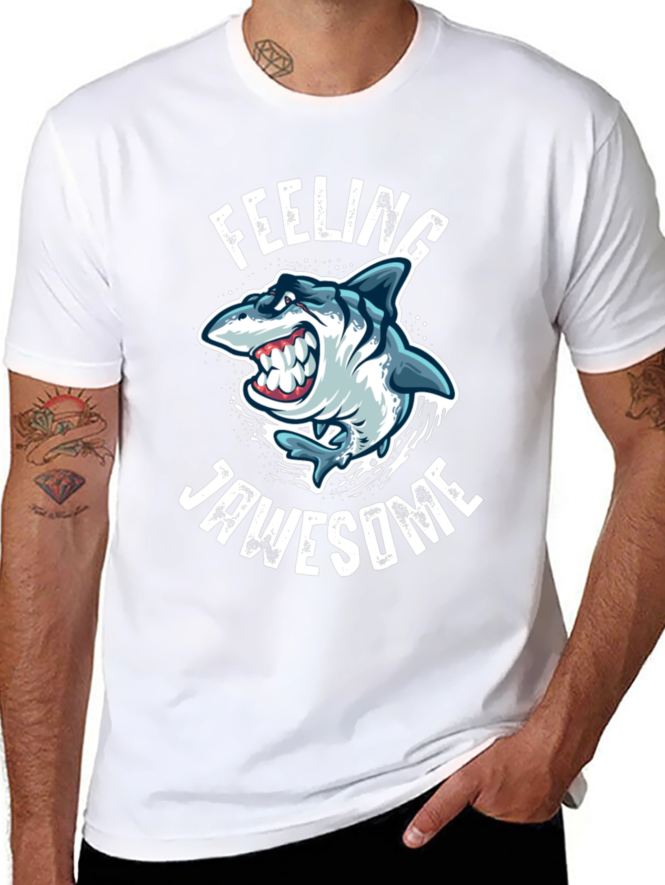 Feeling Jawsome Shark Graphic Tee