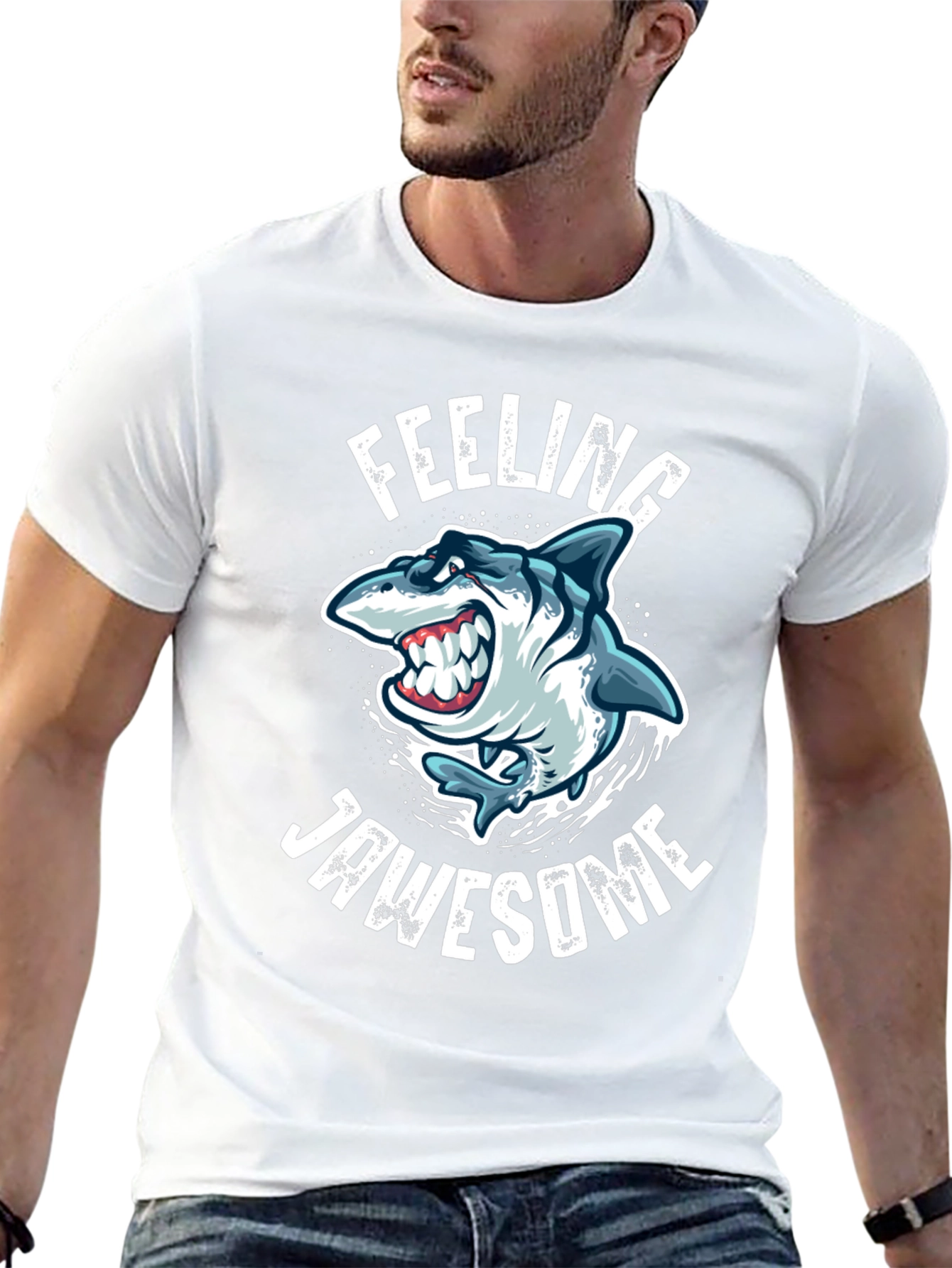 Feeling Jawsome Shark Graphic Tee
