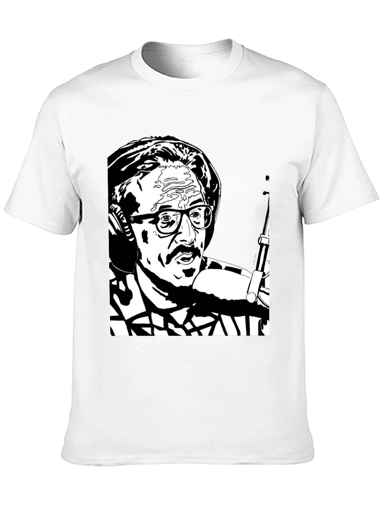 Black T-Shirt with Graphic Print