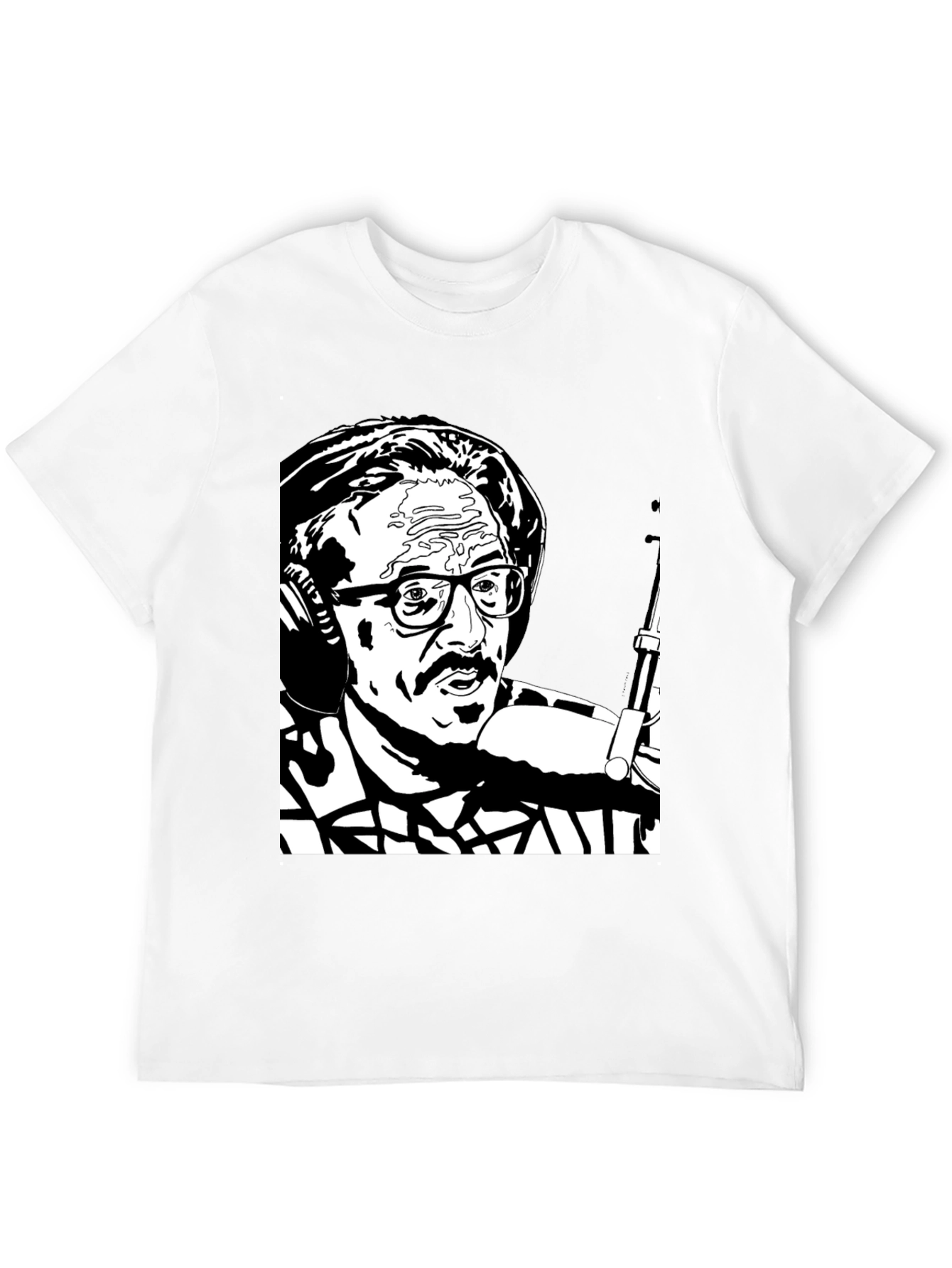 Black T-Shirt with Graphic Print
